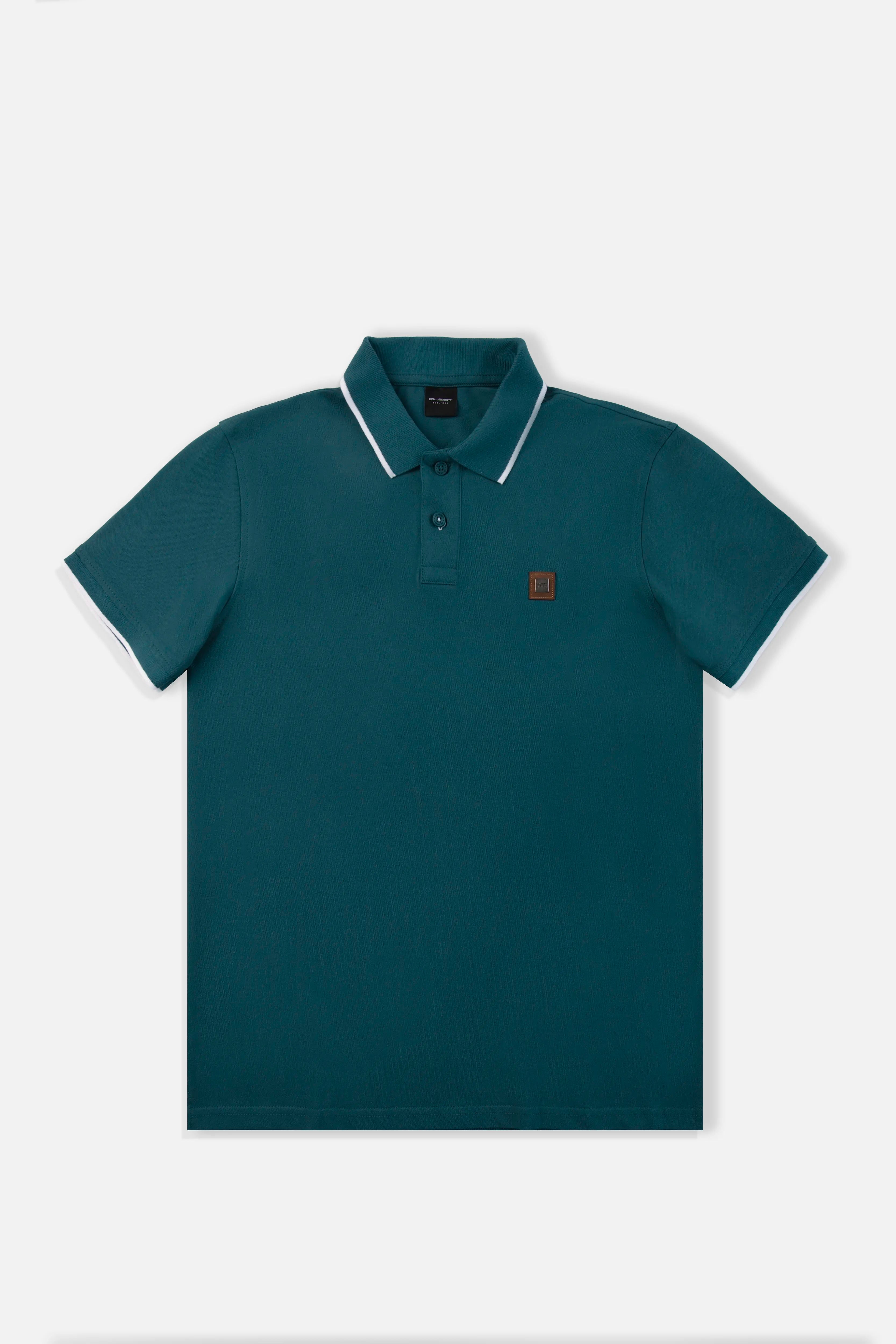 POLO TIPPING COLOR LEGION BLUE - BLANCO