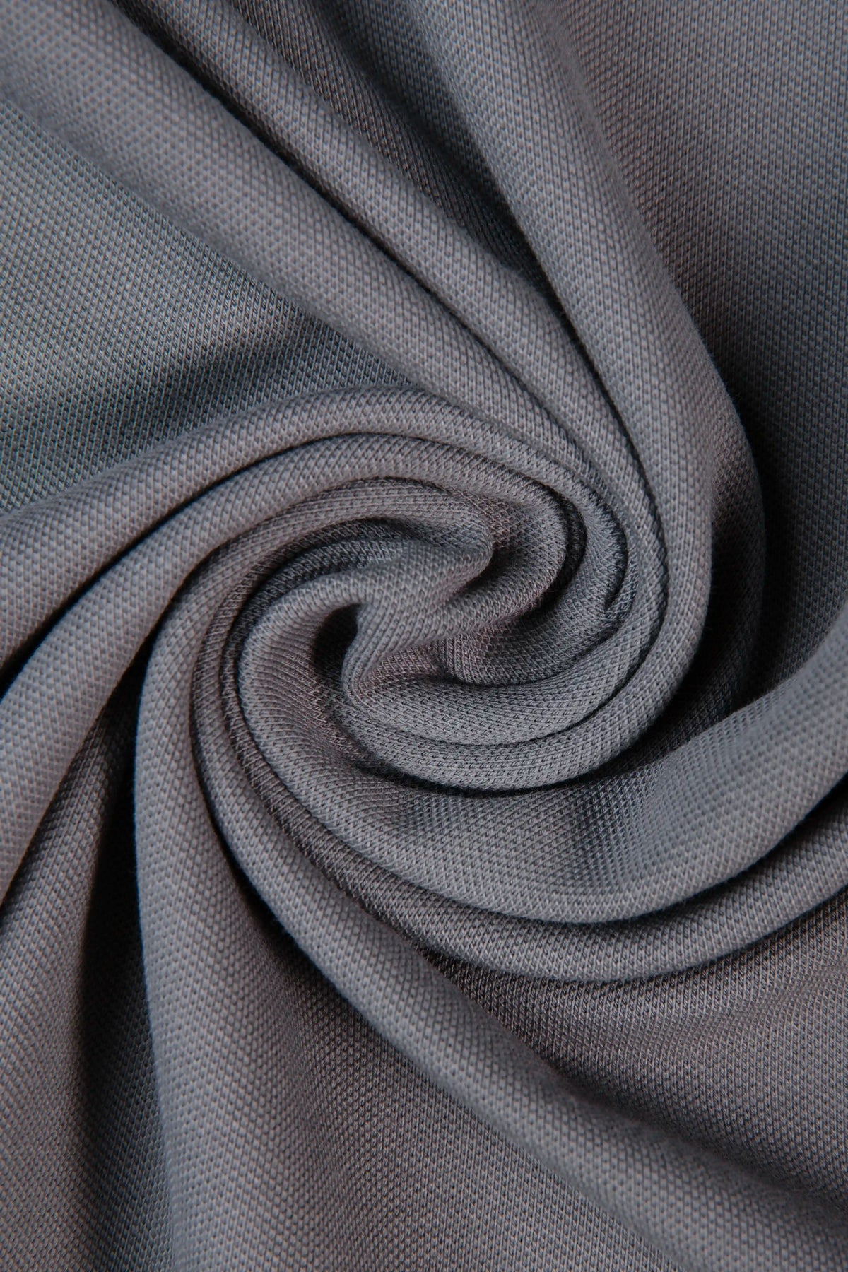 POLO TIPPING COLOR PEWTER- IVORY