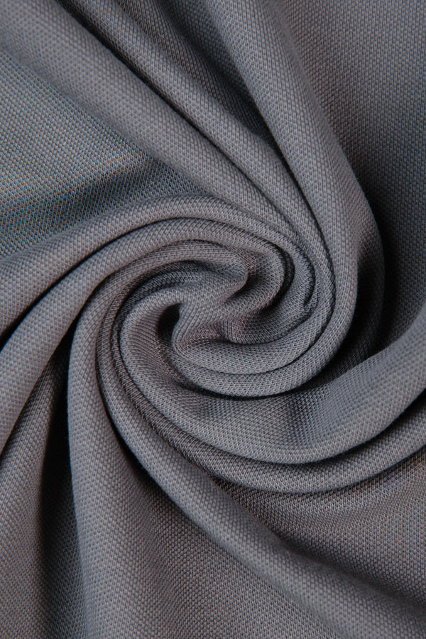 POLO TIPPING COLOR PEWTER- IVORY