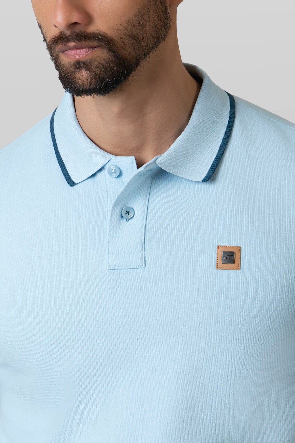 POLO TIPPING COLOR CLEAR SKY - LEGION BLUE