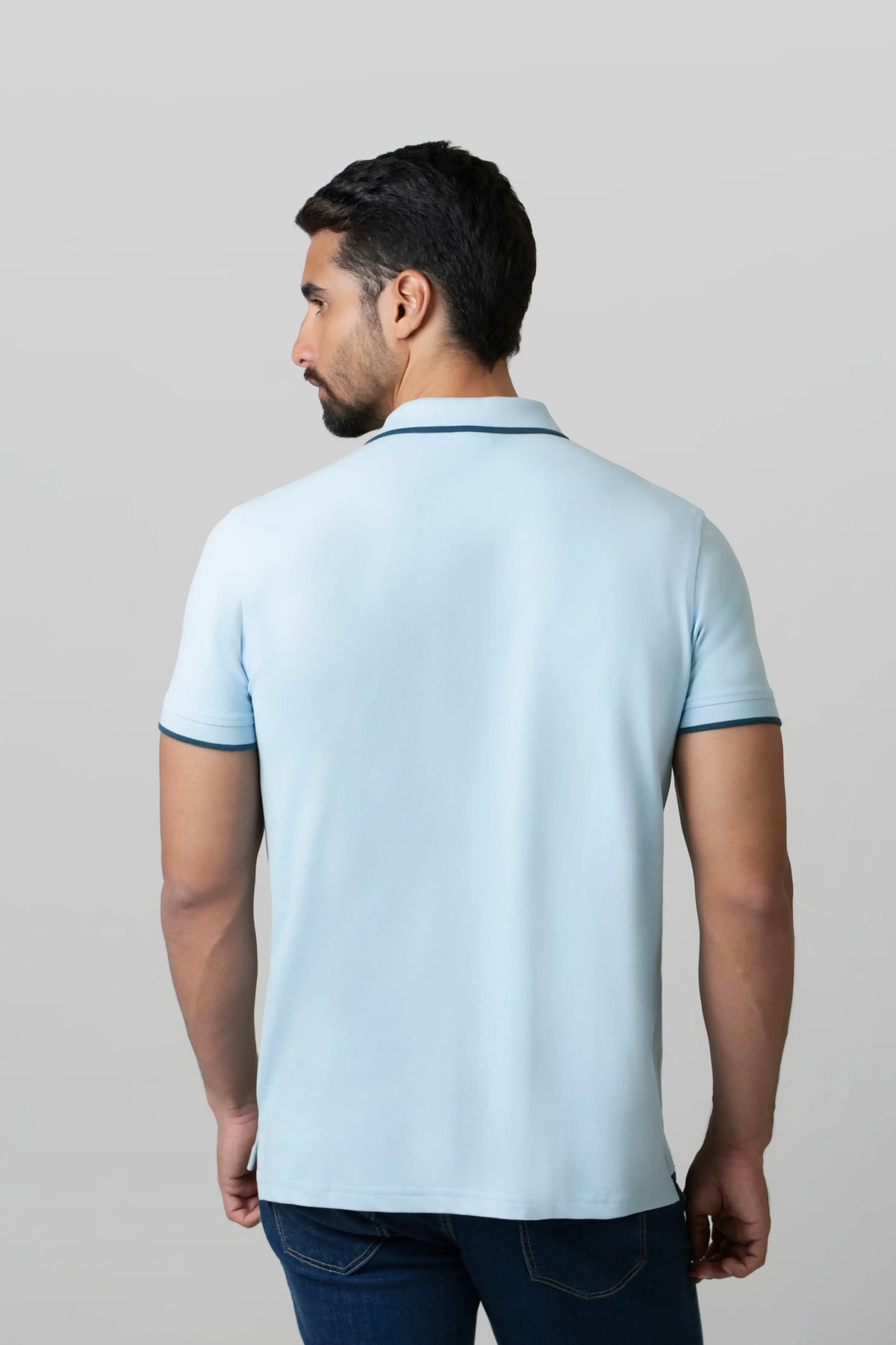 POLO TIPPING COLOR CLEAR SKY - LEGION BLUE