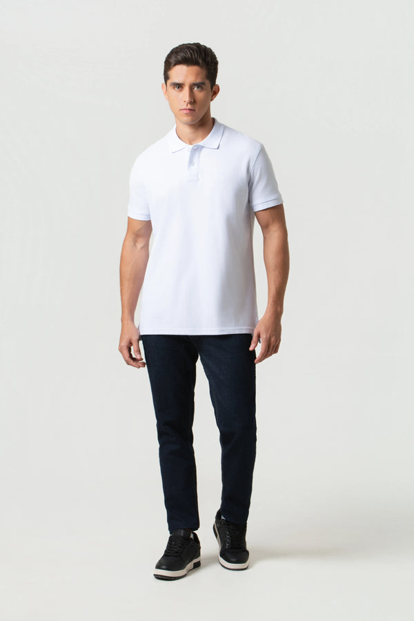 POLO SLIM COLOR BLANCO OPTICO