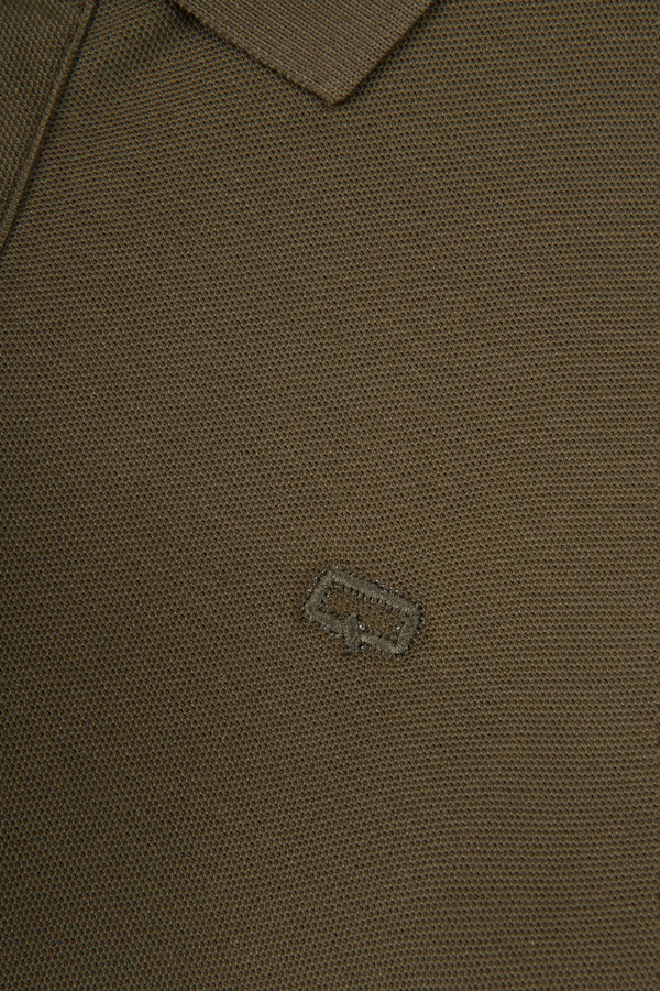 POLO SLIM COLOR DARK OLIVA