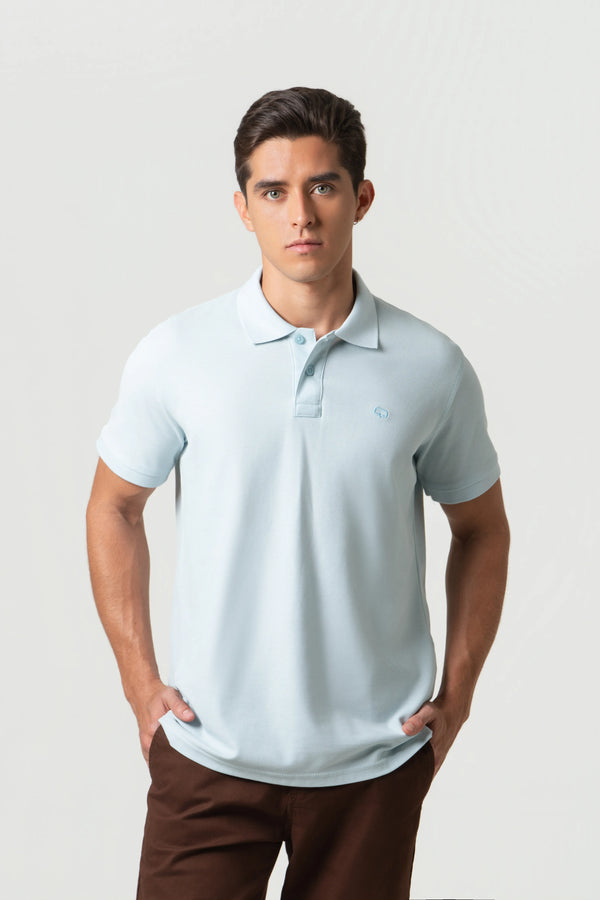 POLO SLIM COLOR BABY BLUE