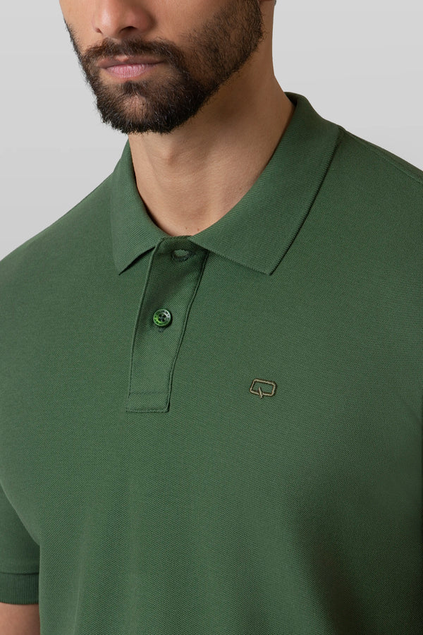 POLO SLIM COLOR BLACK FOREST