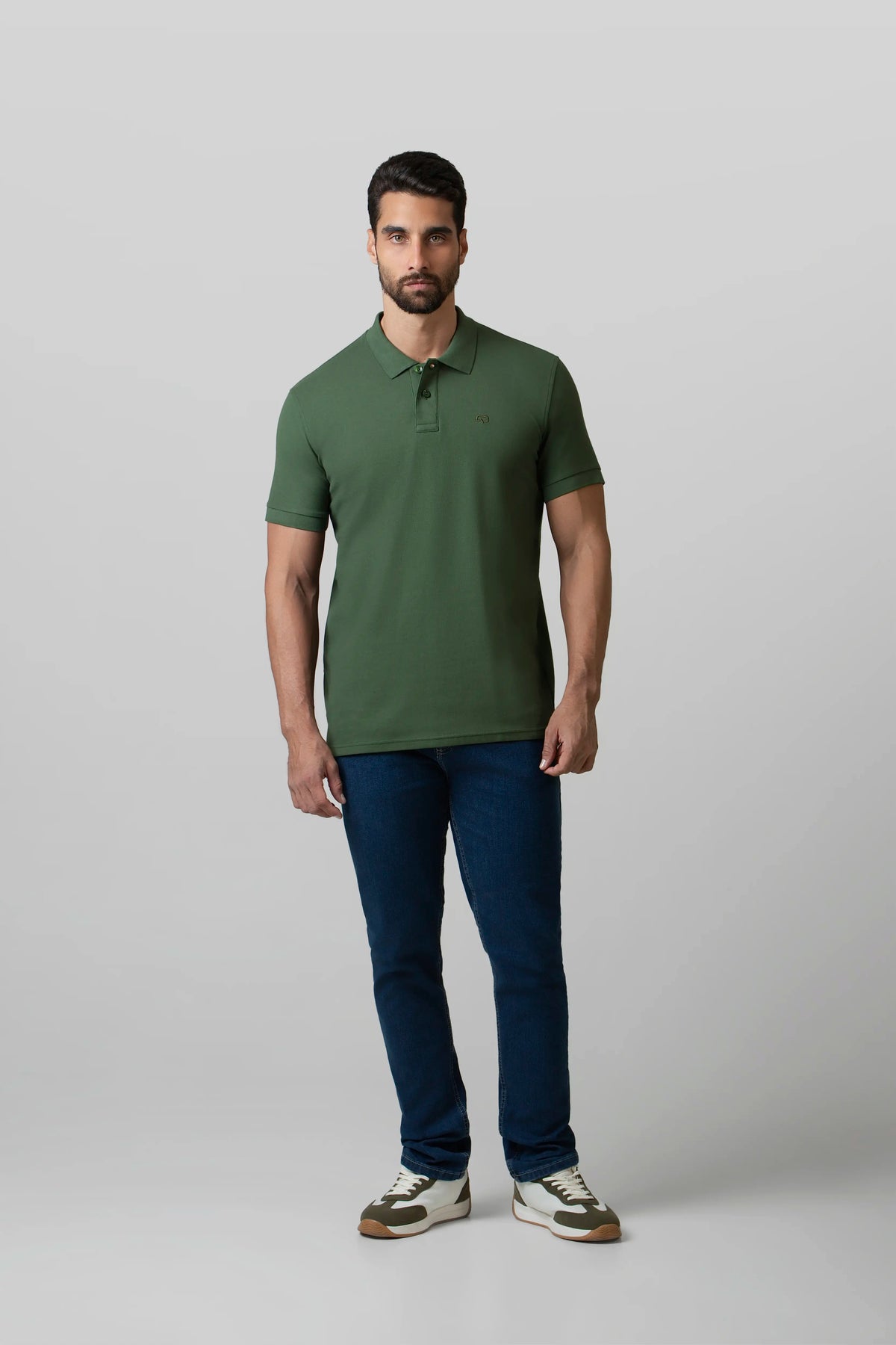 POLO SLIM COLOR BLACK FOREST