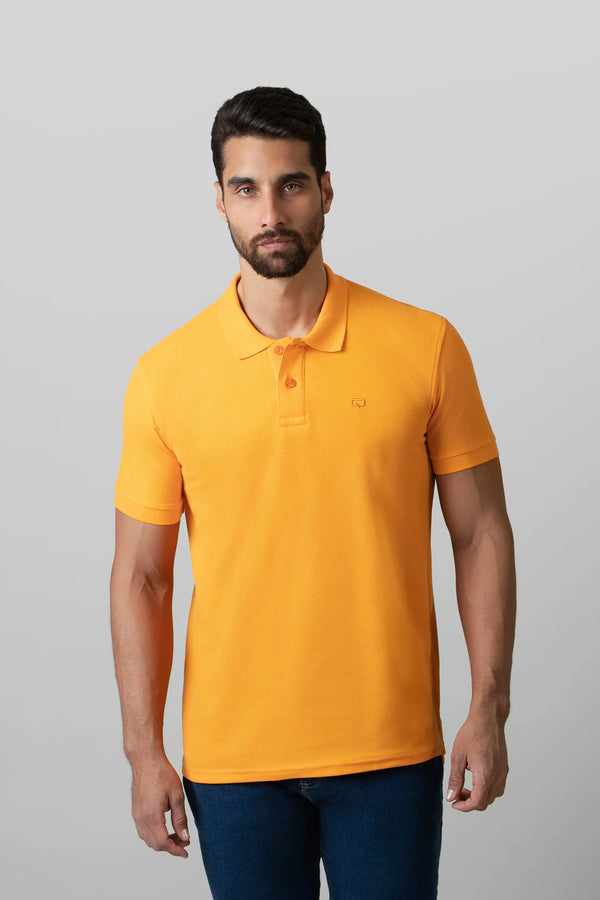POLO SLIM COLOR FLAME  ORANGE