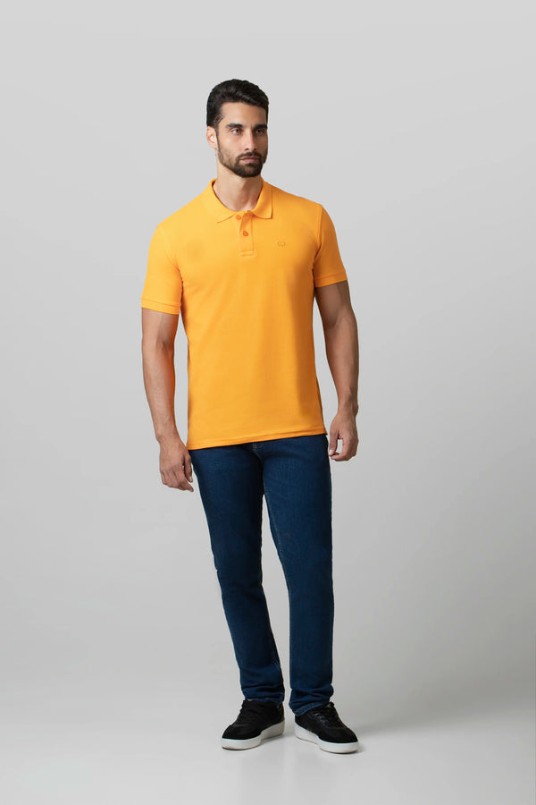POLO SLIM COLOR FLAME  ORANGE