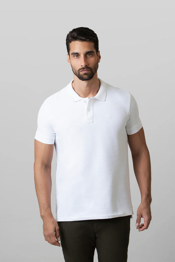 POLO SLIM COLOR BLANCO