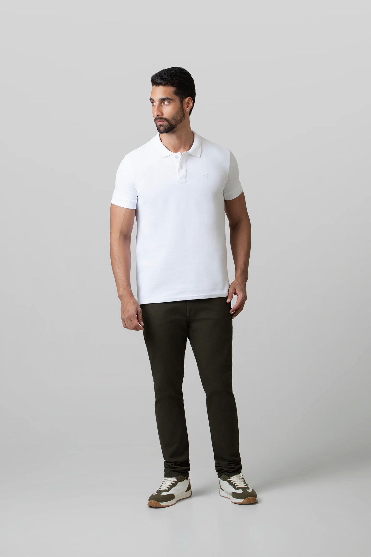 POLO SLIM COLOR BLANCO