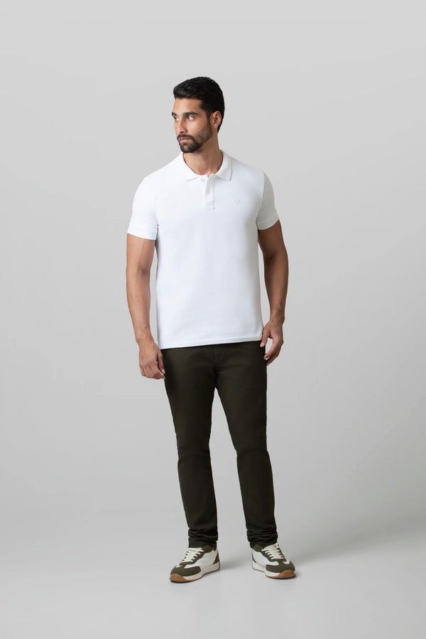 POLO SLIM COLOR BLANCO