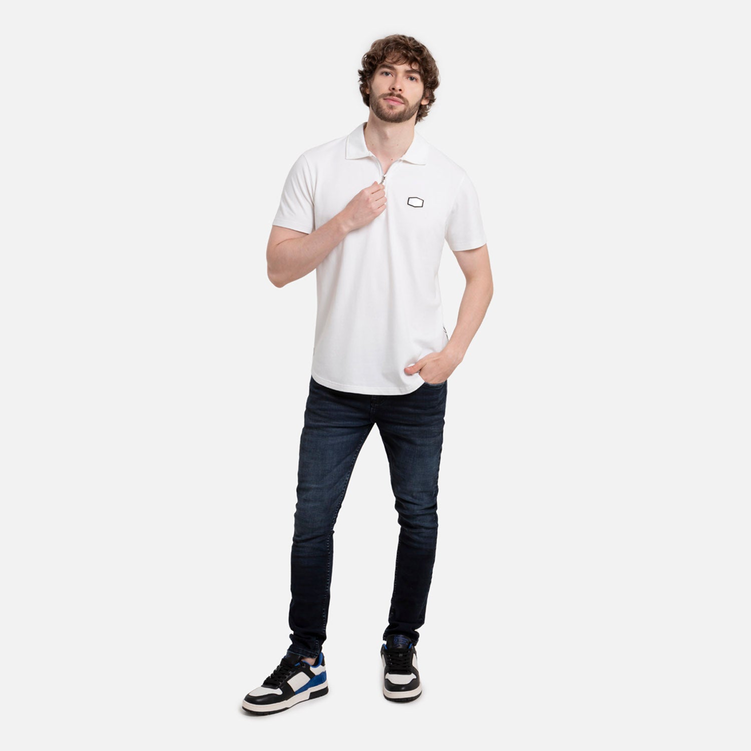 POLO MANGA CORTA COLOR IVORY
