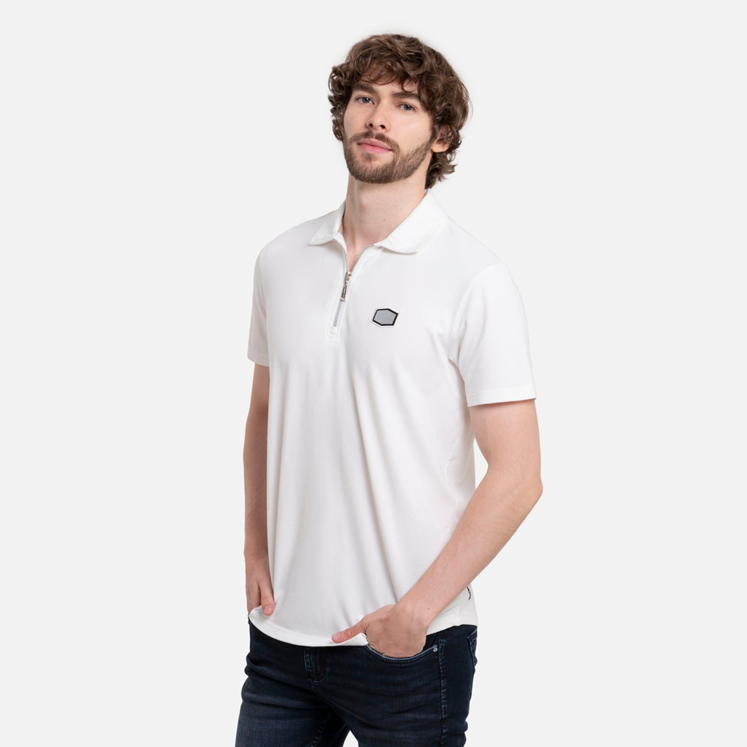 POLO MANGA CORTA COLOR IVORY