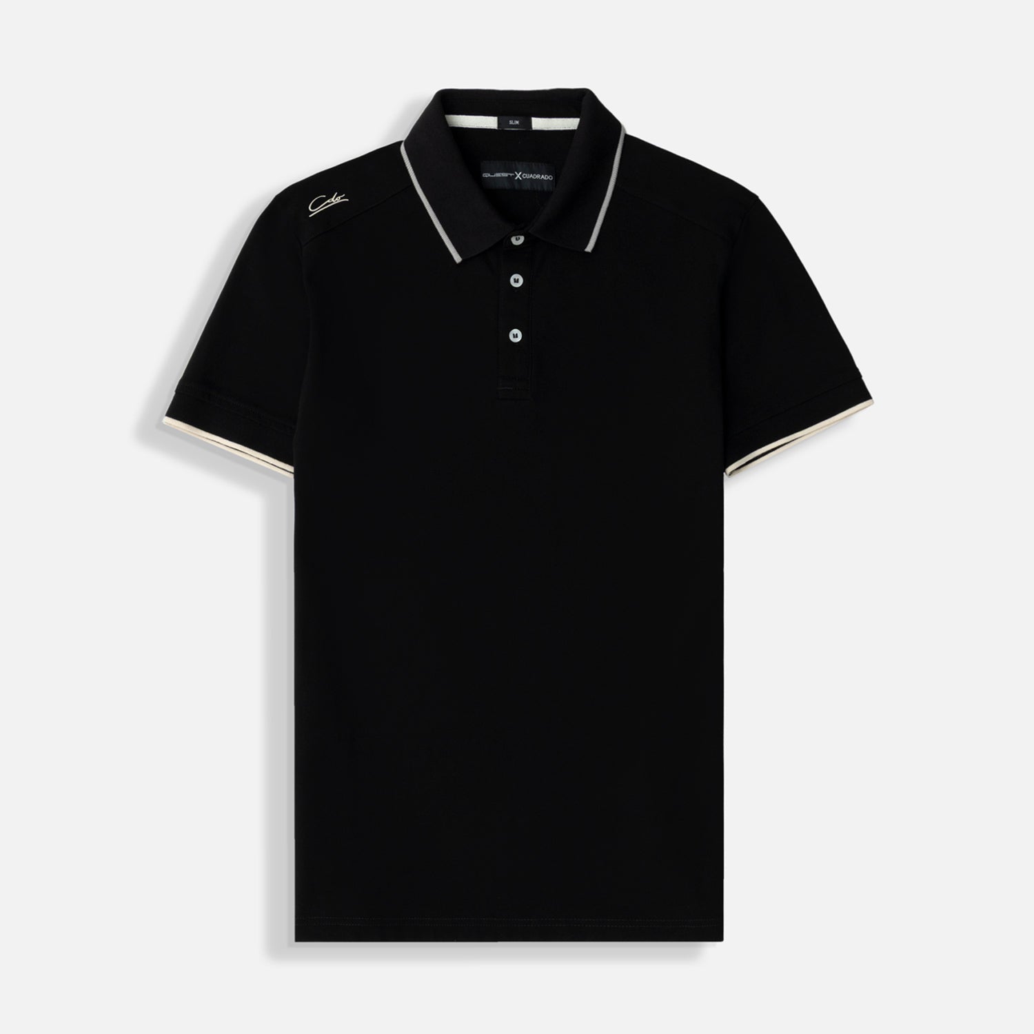 POLO MANGA CORTA COLOR NEGRO