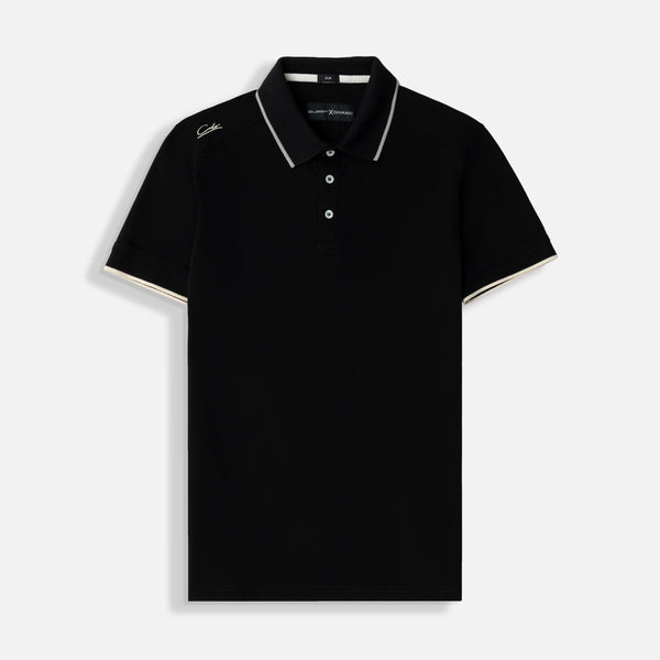 POLO MANGA CORTA COLOR NEGRO