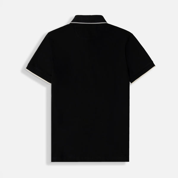 POLO MANGA CORTA COLOR NEGRO