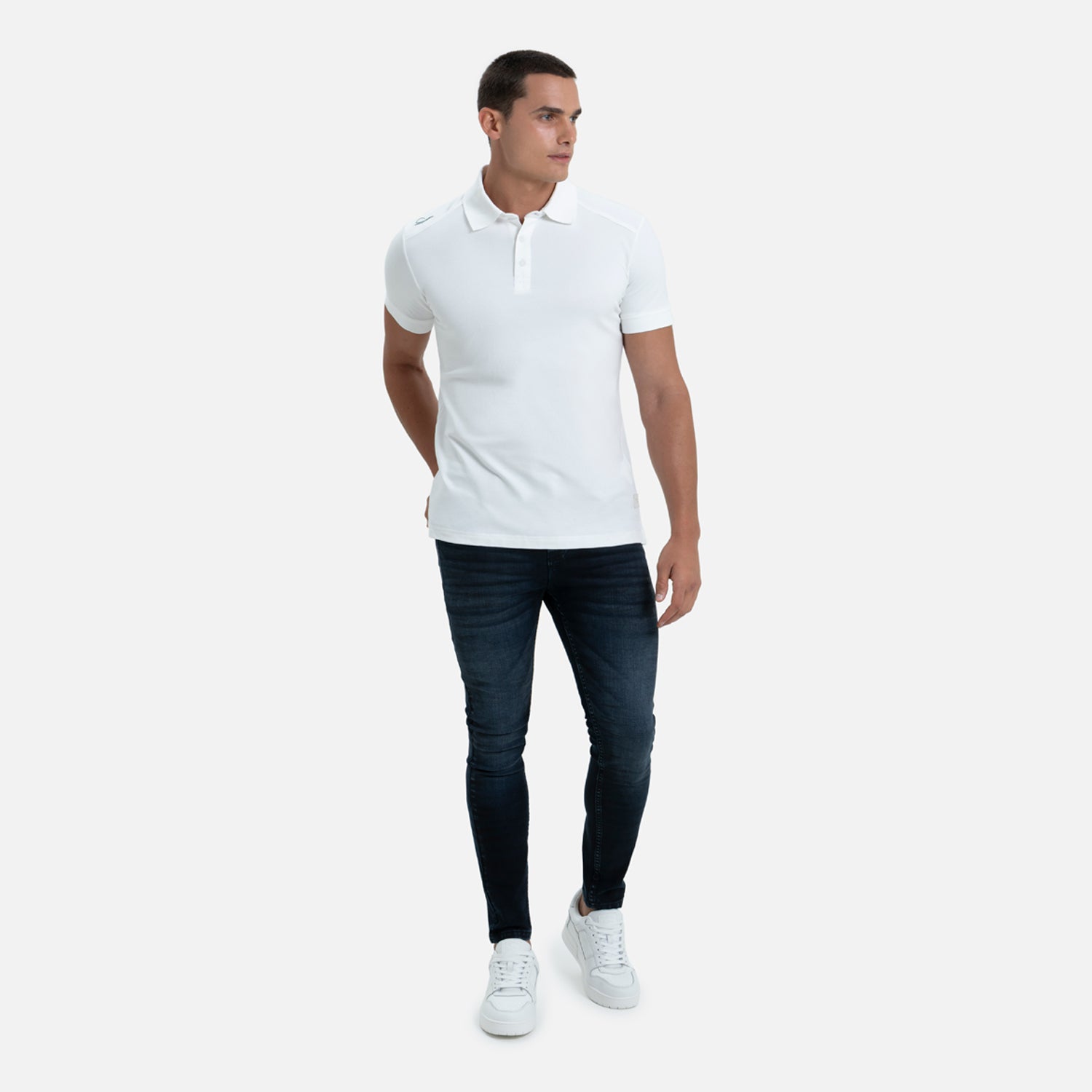 POLO MANGA CORTA COLOR IVORY