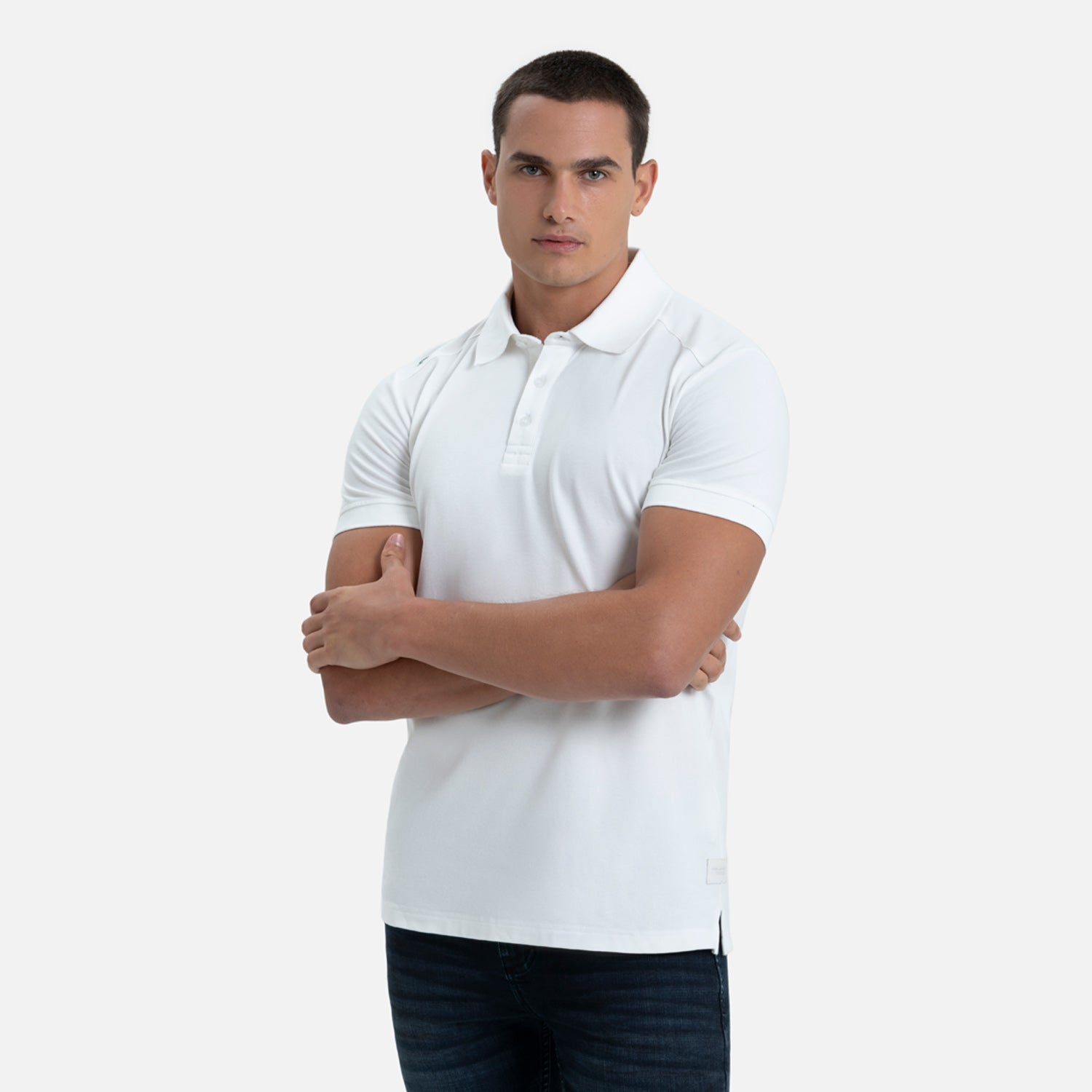 POLO MANGA CORTA COLOR IVORY