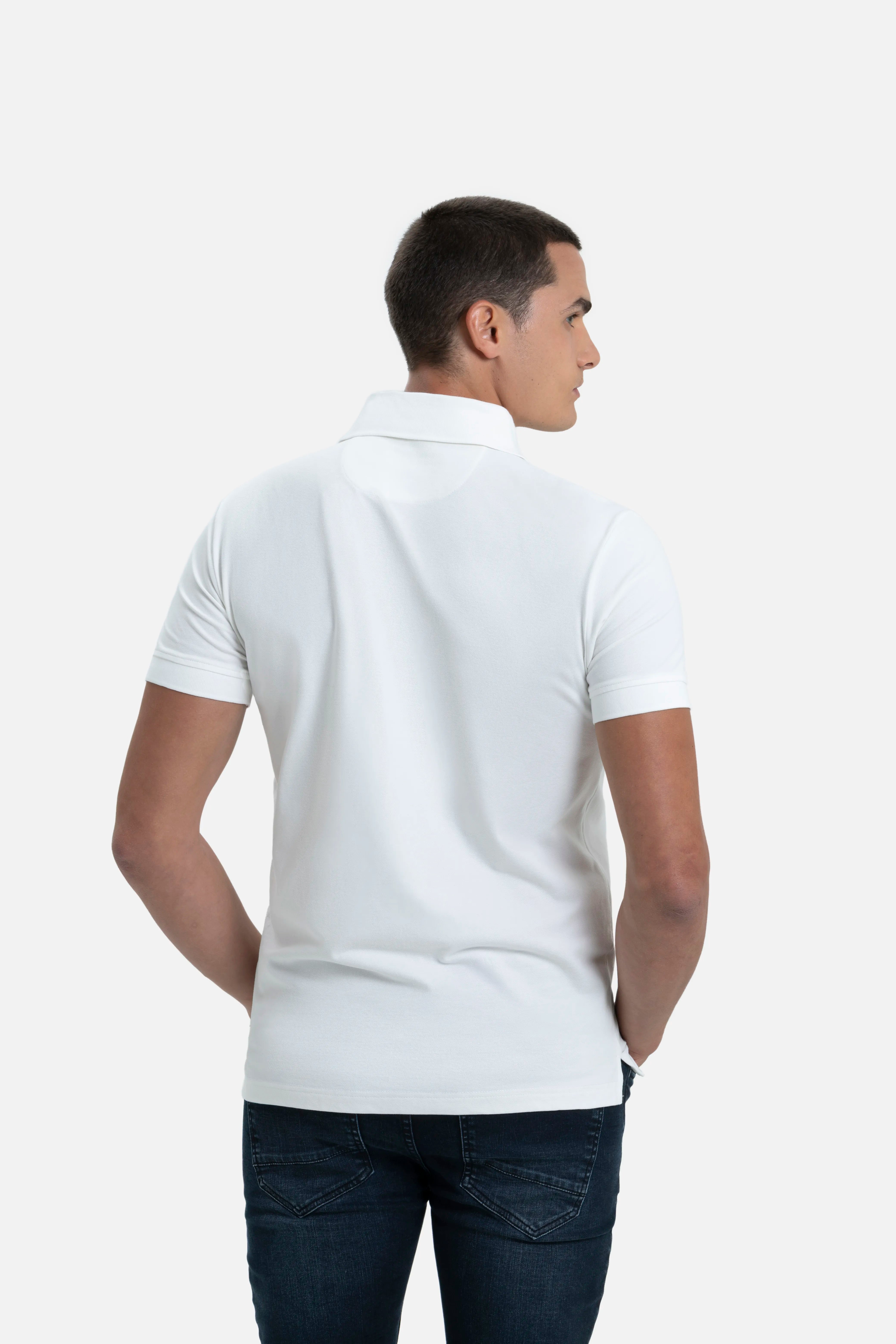 POLO MANGA CORTA COLOR IVORY