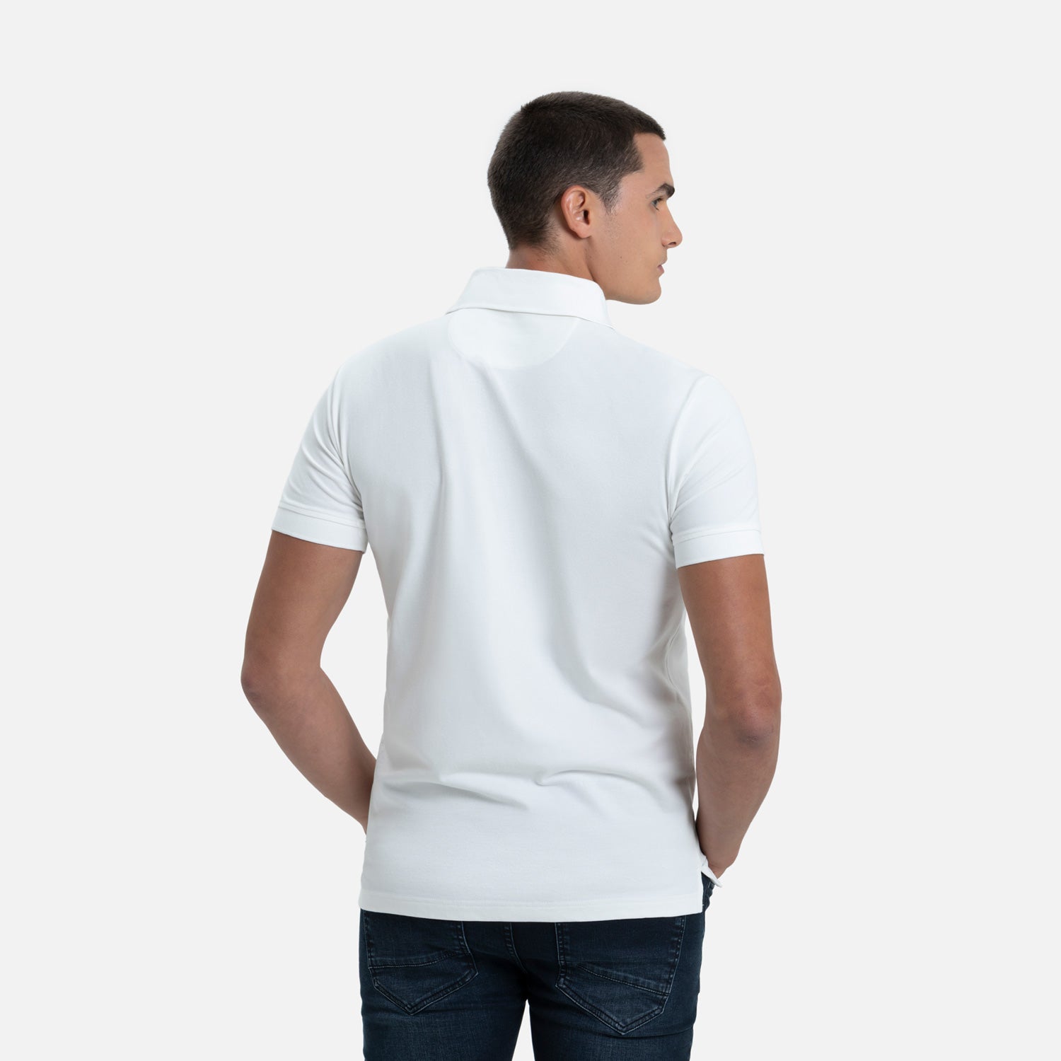 POLO MANGA CORTA COLOR IVORY