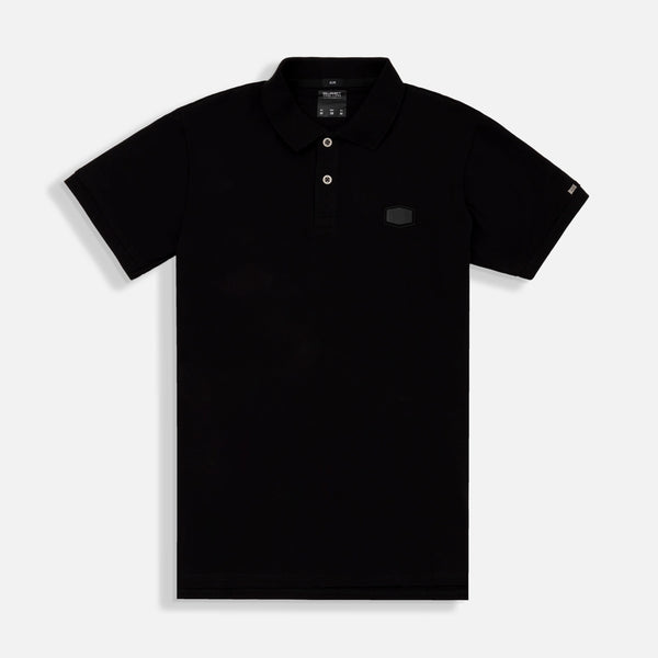 POLO MANGA CORTA COLOR NEGRO