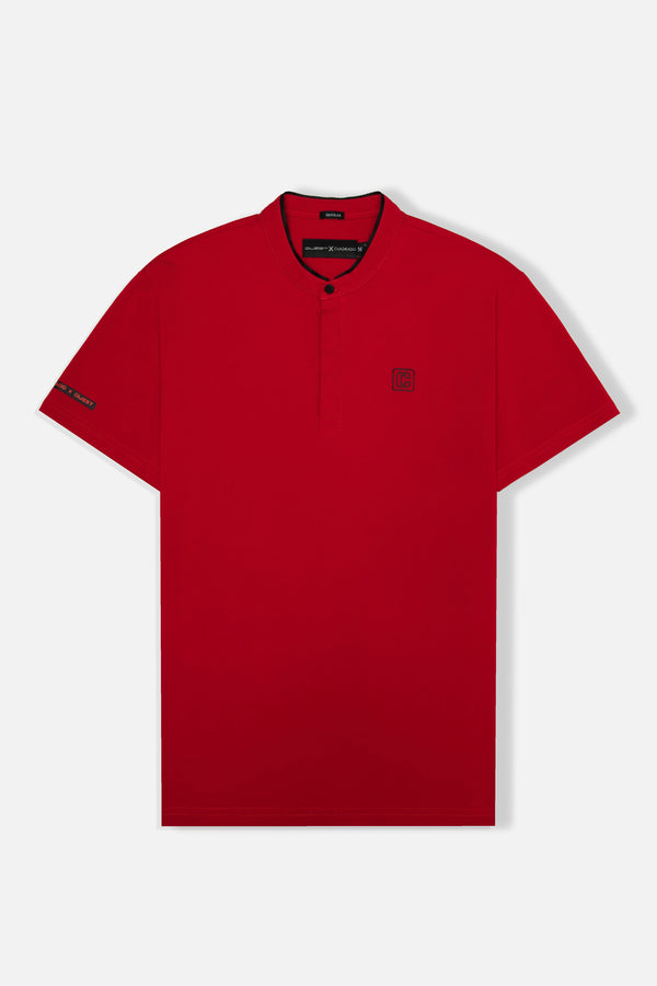 POLO MANGA CORTA COLOR ROJO