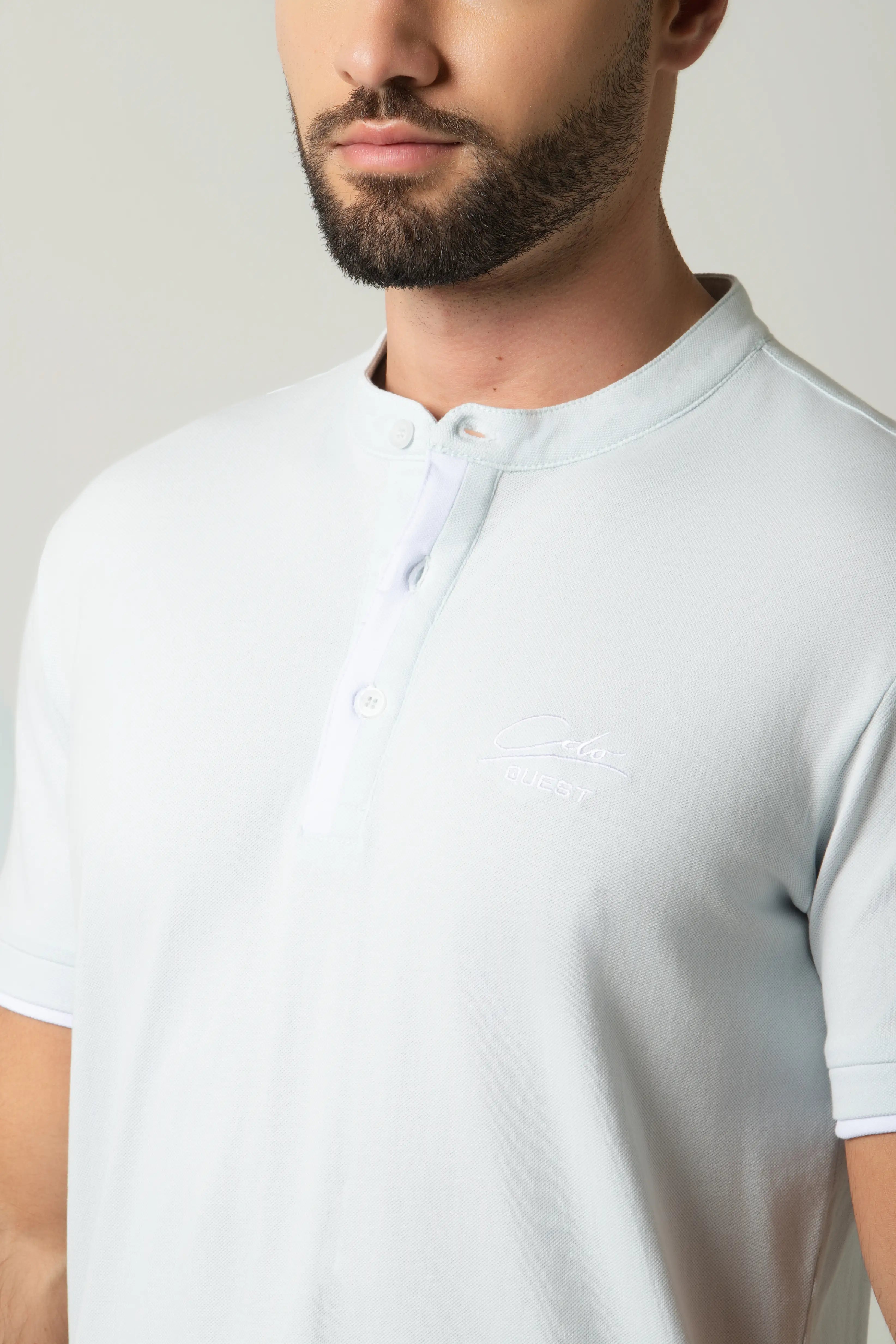 POLO MANGA CORTA COLOR AZUL BALADA
