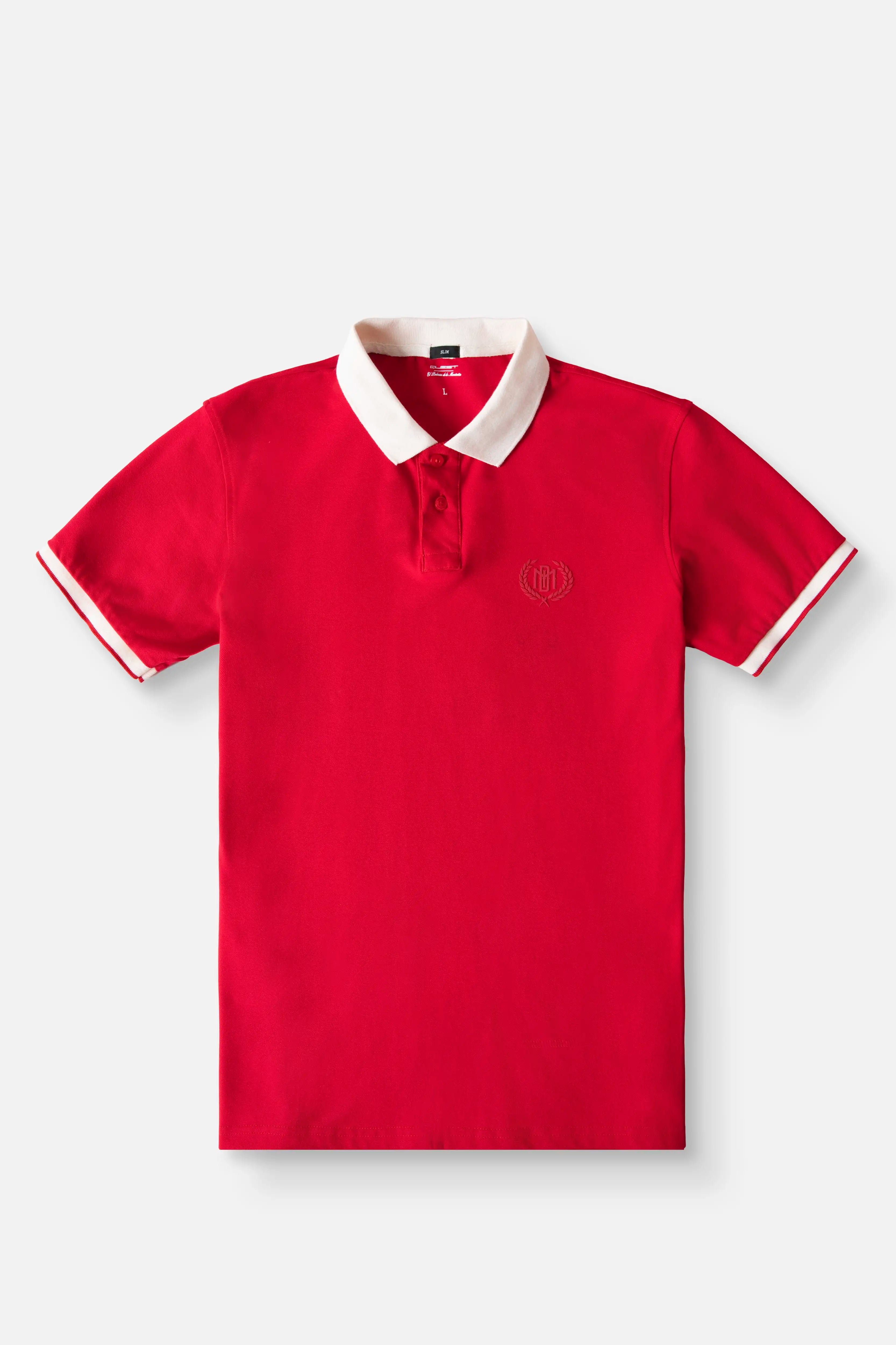 POLO MANGA CORTA COLOR ROJO