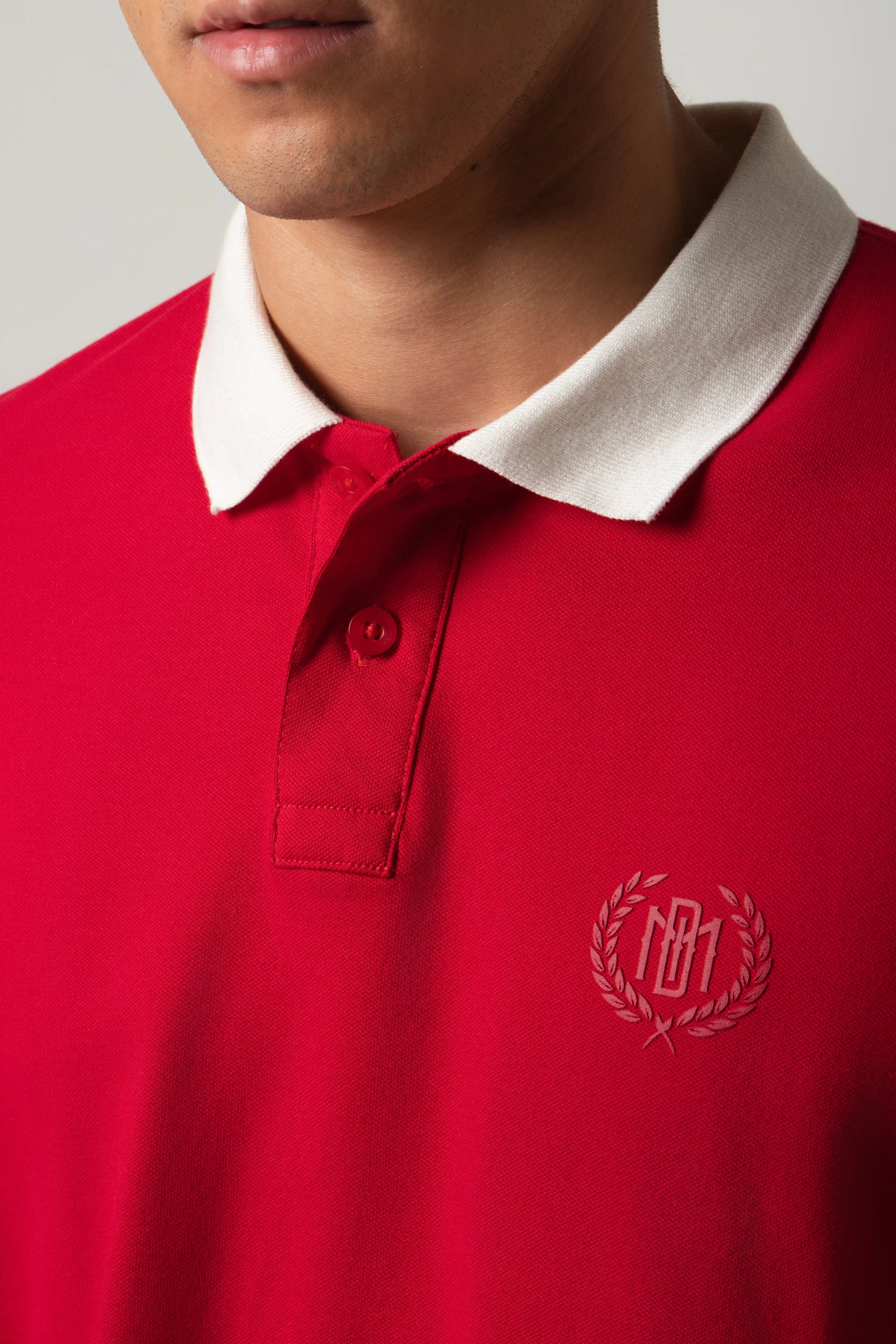 POLO MANGA CORTA COLOR ROJO