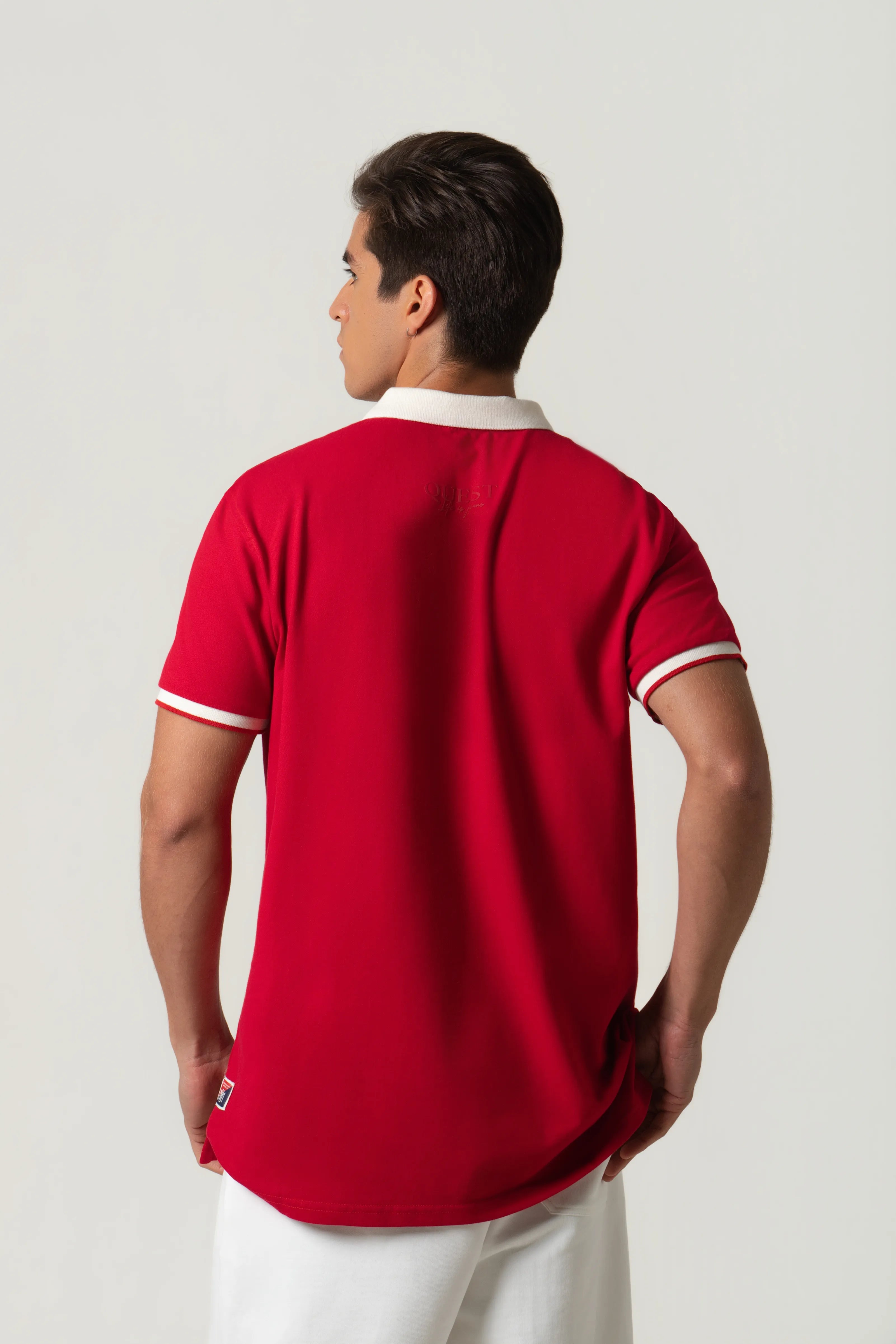 POLO MANGA CORTA COLOR ROJO