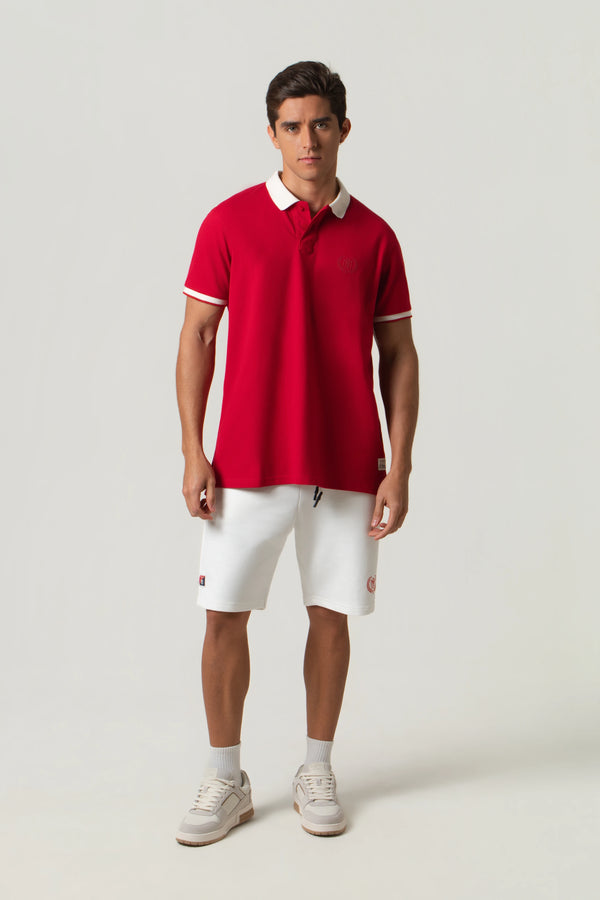 POLO MANGA CORTA COLOR ROJO