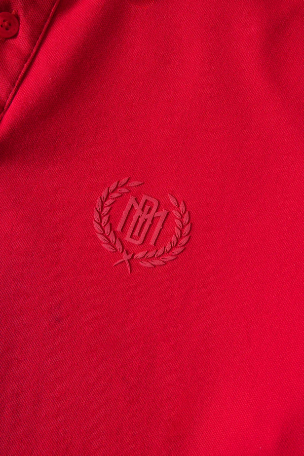 POLO MANGA CORTA COLOR ROJO