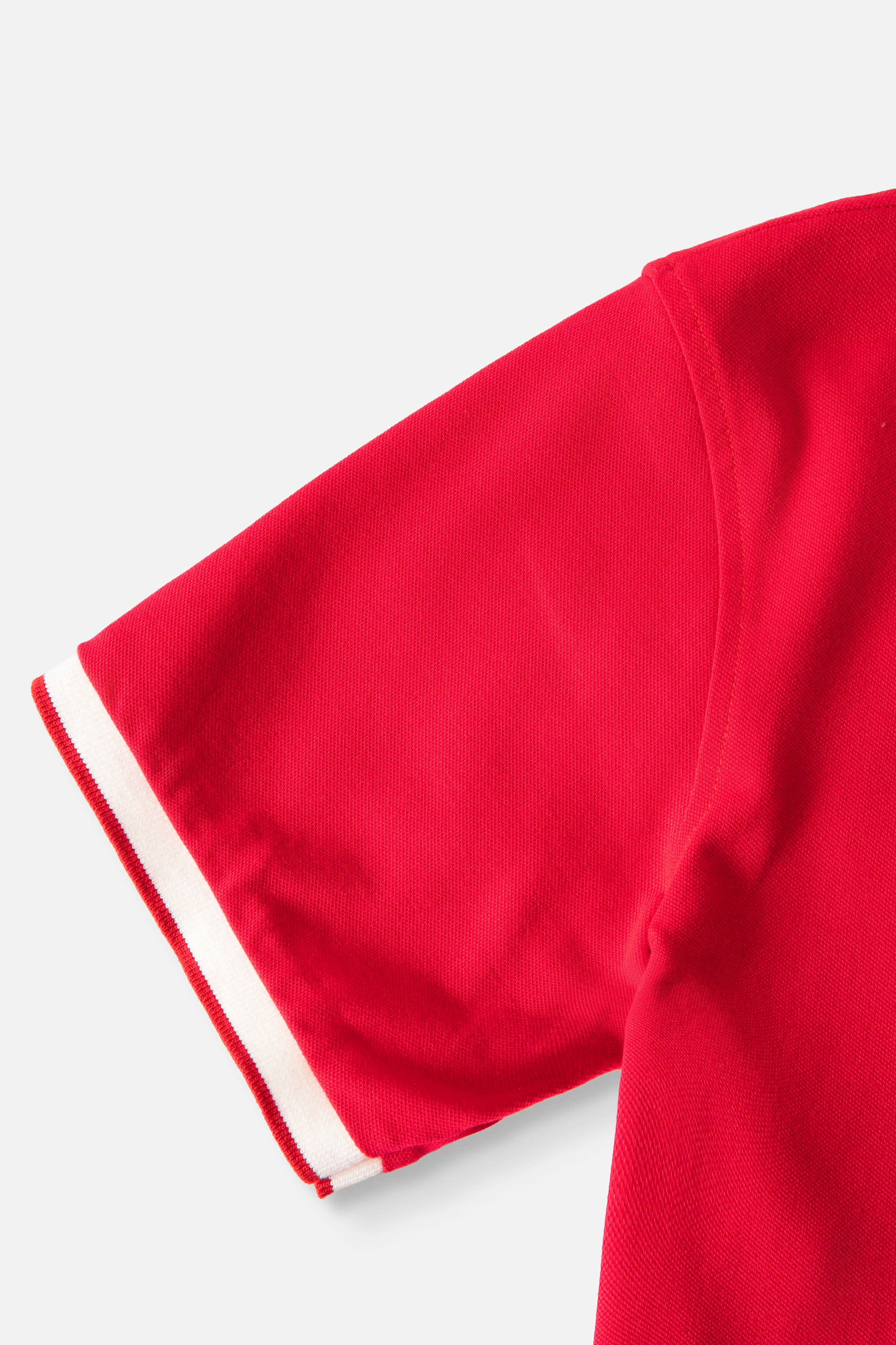 POLO MANGA CORTA COLOR ROJO