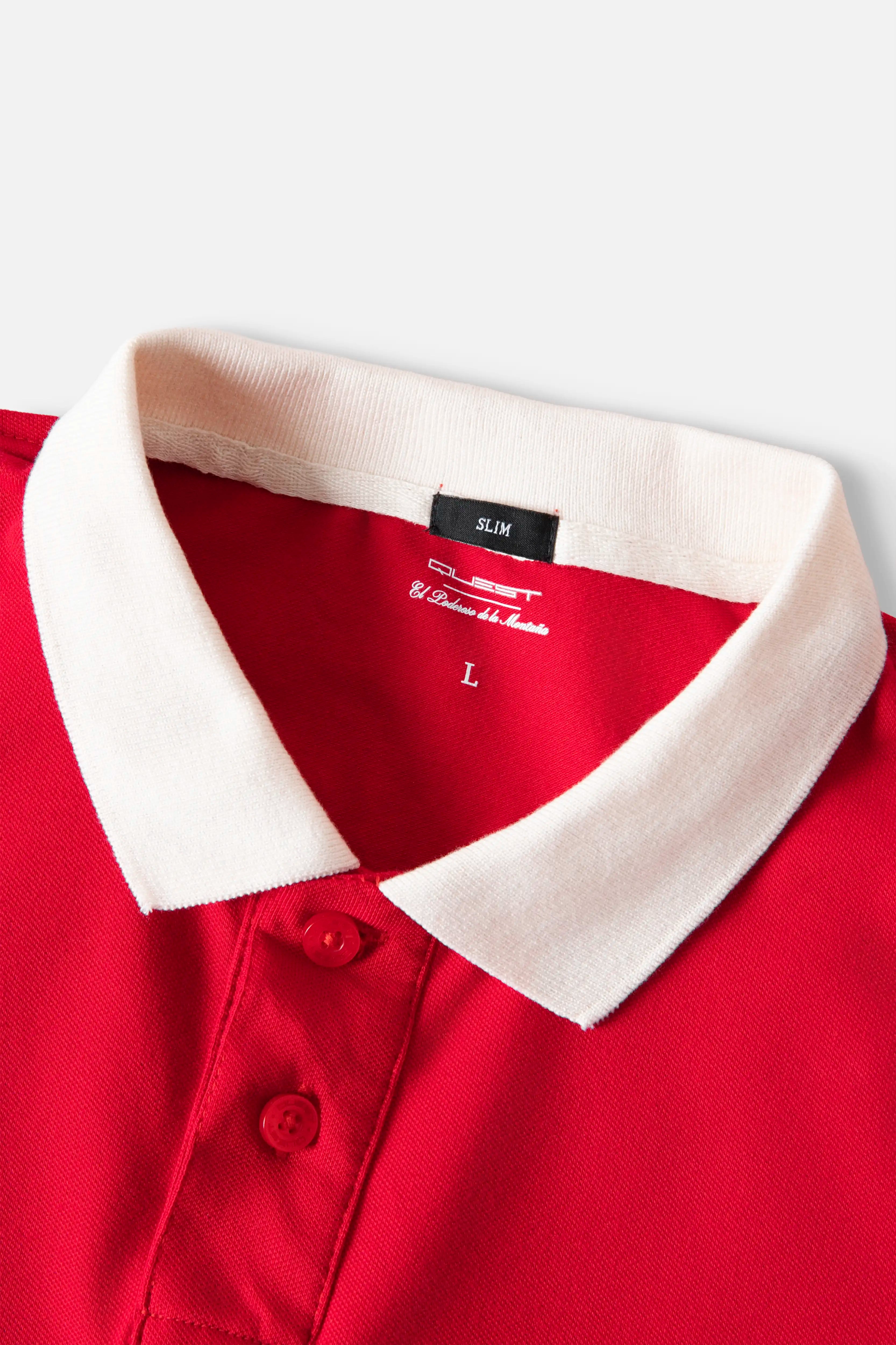 POLO MANGA CORTA COLOR ROJO