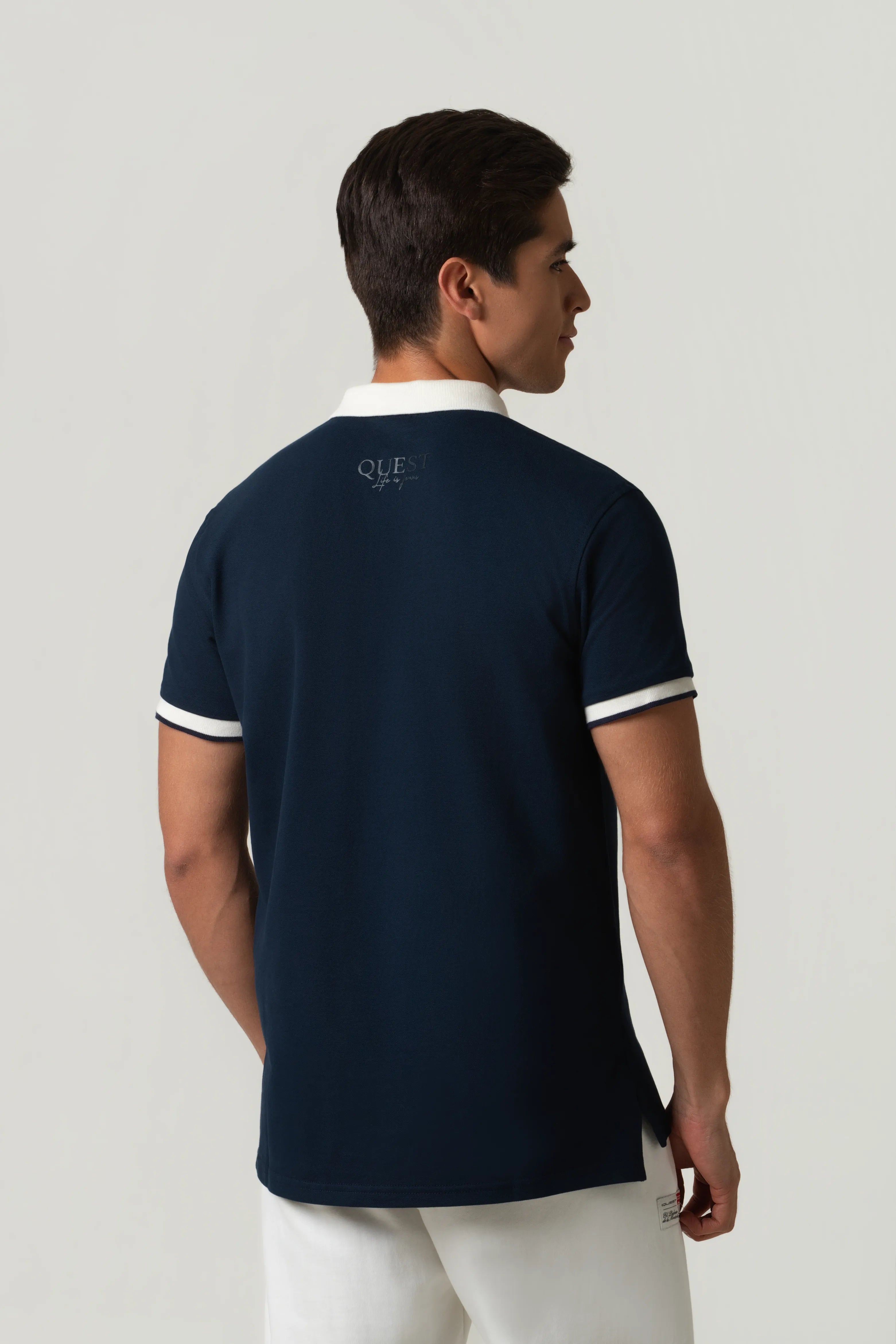 POLO MANGA CORTA COLOR AZUL OSCURO