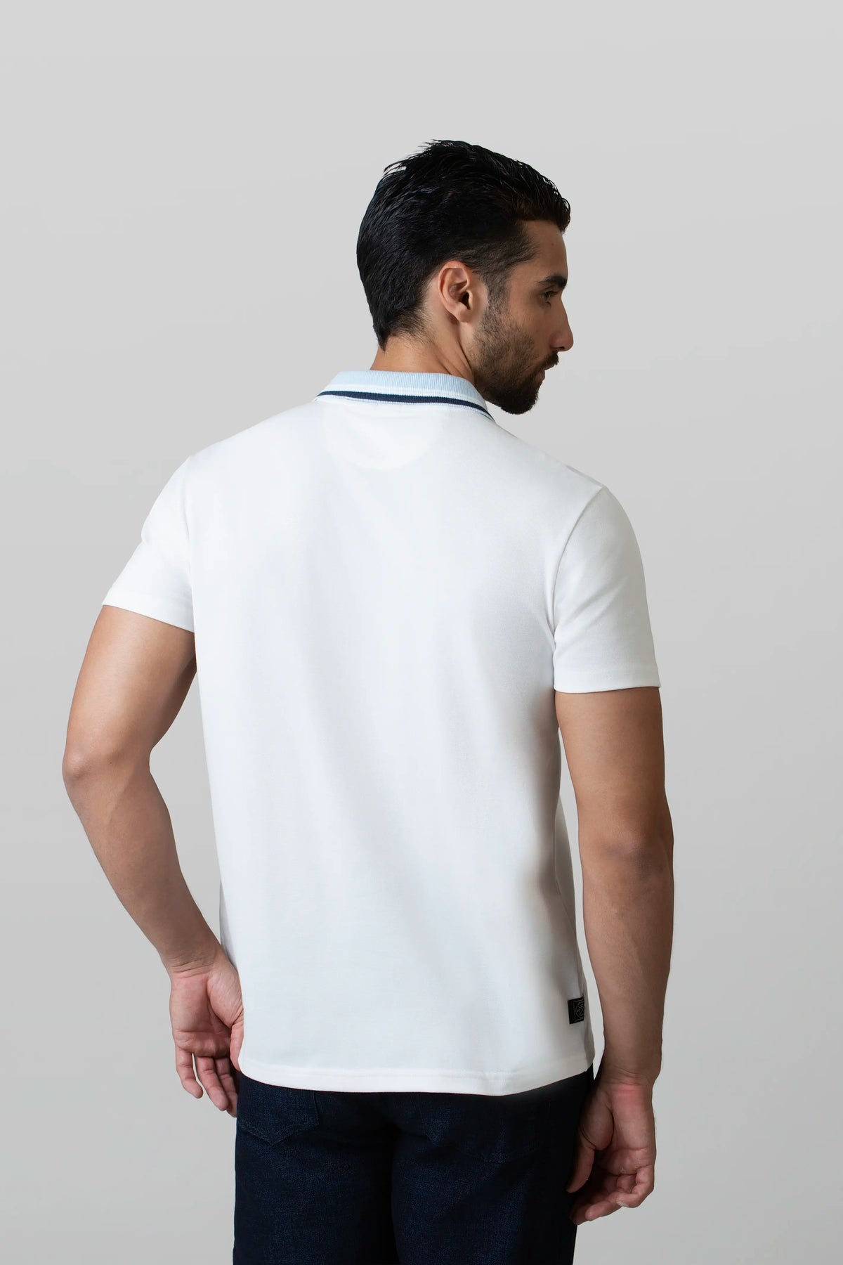 POLO MANGA CORTA COLOR IVORY