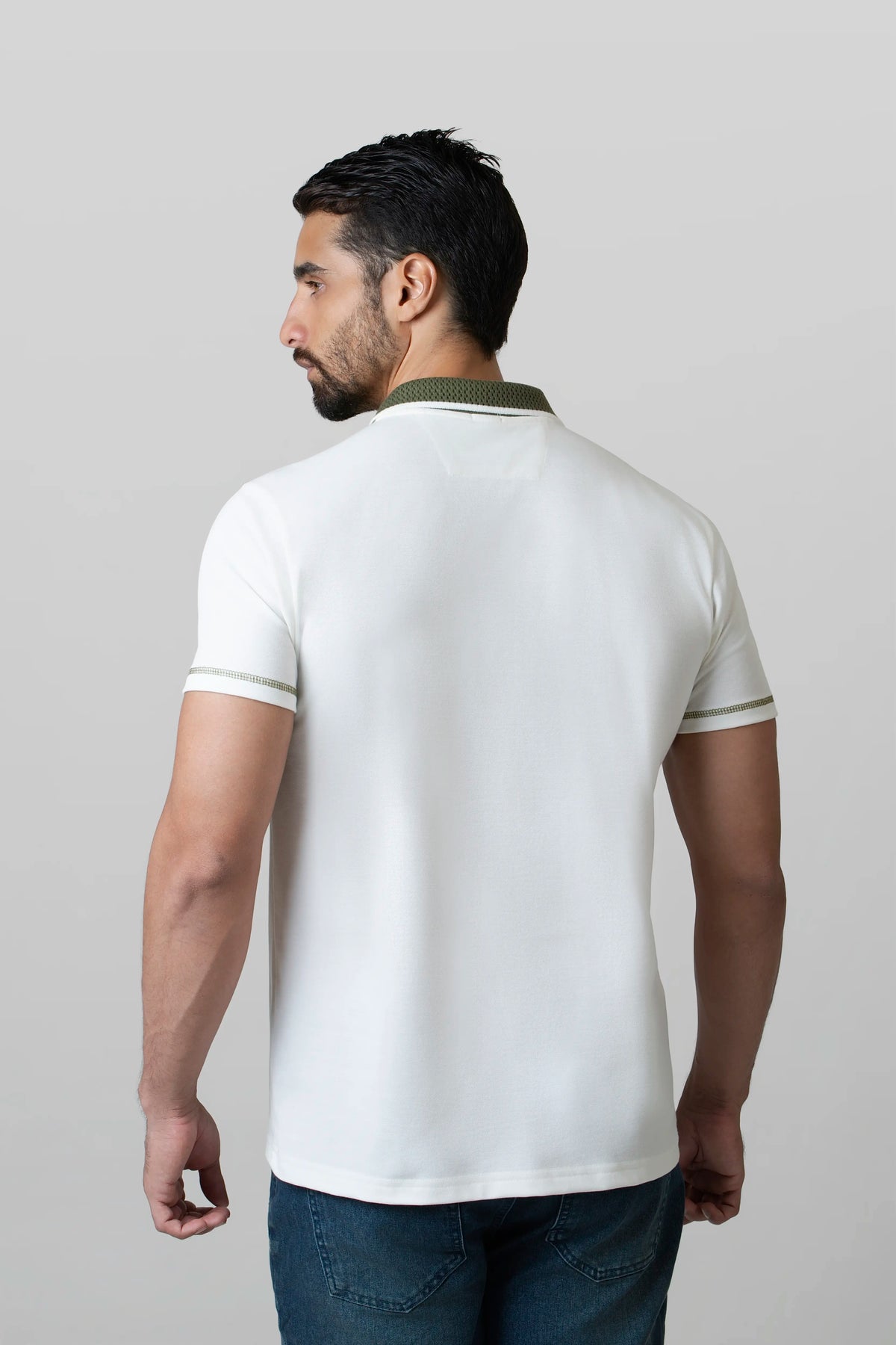 POLO MANGA CORTA COLOR IVORY
