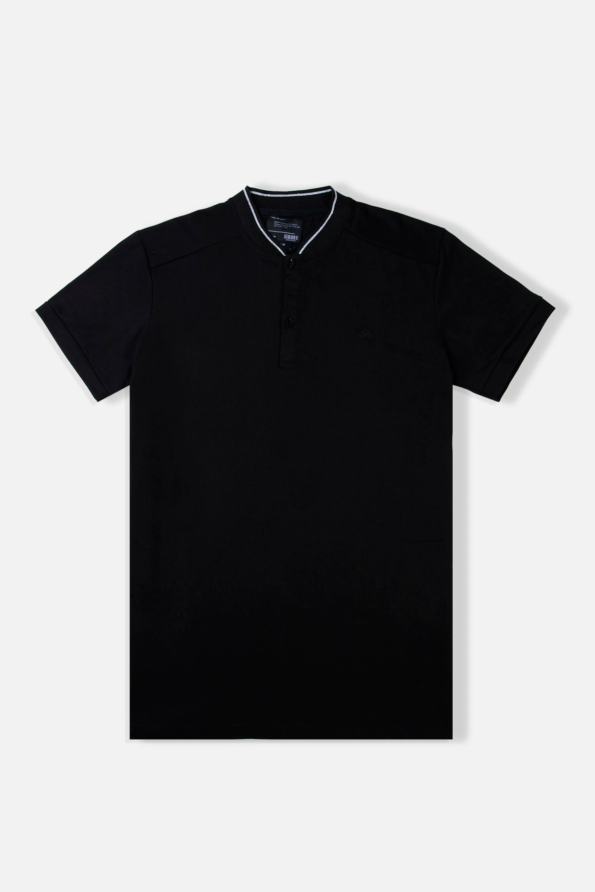 POLO MANGA CORTA COLOR NEGRO