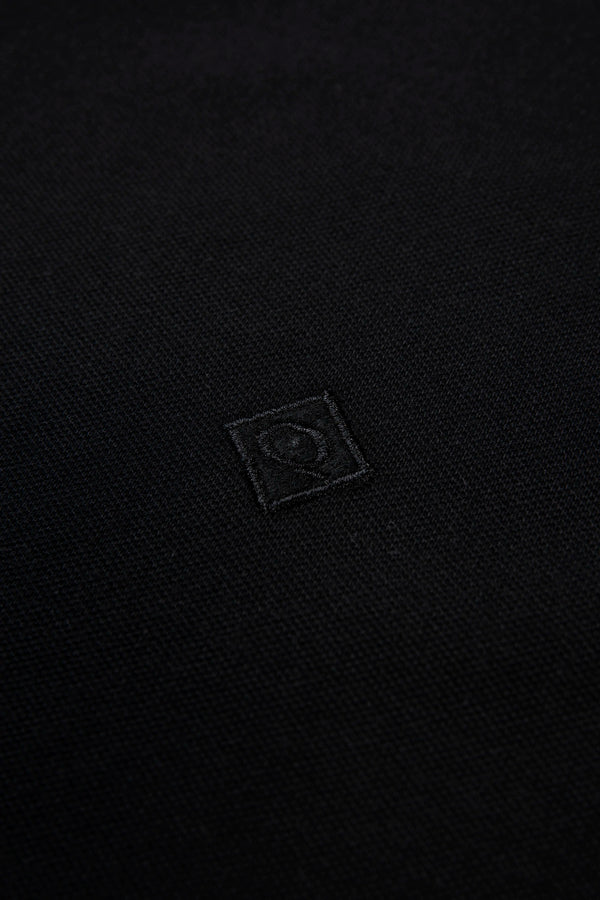 POLO MANGA CORTA COLOR NEGRO