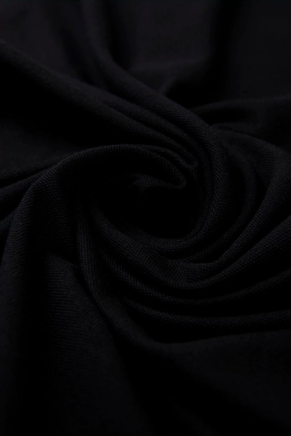 POLO MANGA CORTA COLOR NEGRO