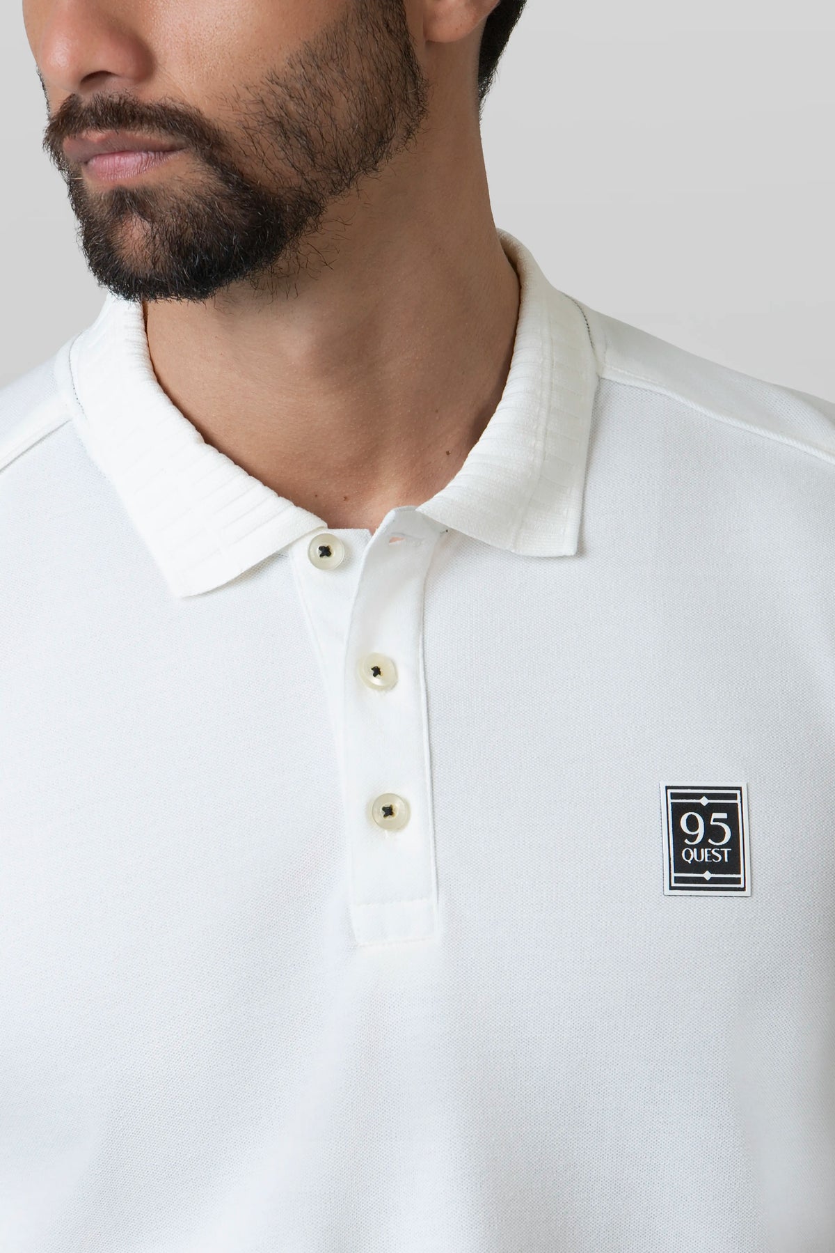 POLO MANGA CORTA COLOR IVORY