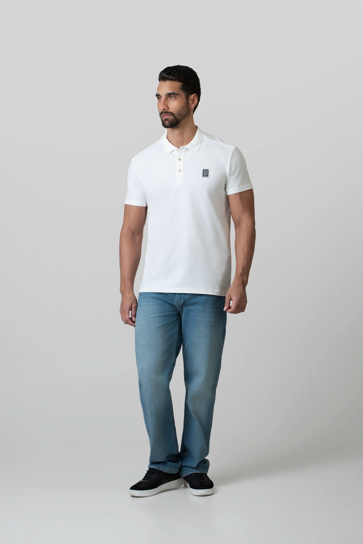 POLO MANGA CORTA COLOR IVORY