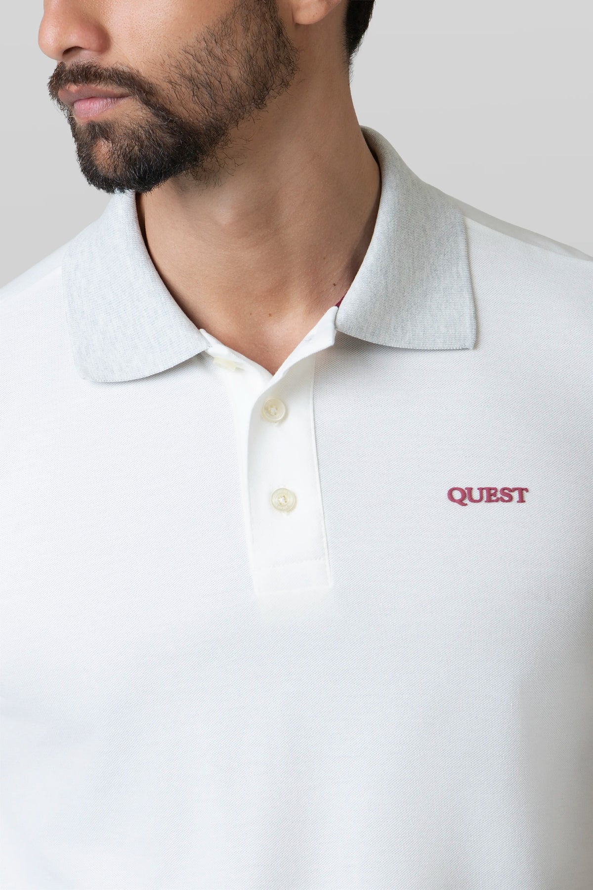 POLO MANGA CORTA COLOR IVORY