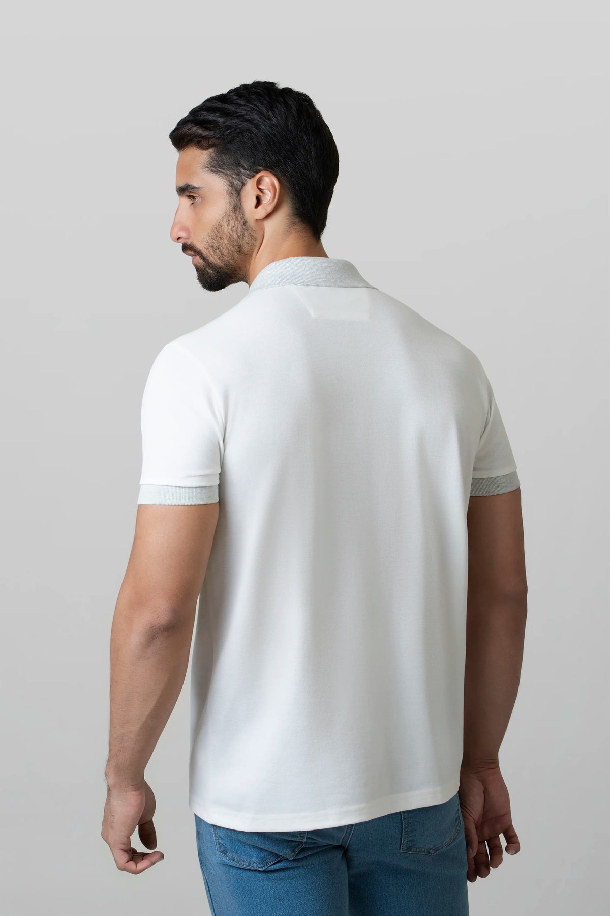 POLO MANGA CORTA COLOR IVORY