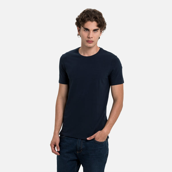 CAMISETA ESPECIAL UNICOLOR COLOR AZUL OSCURO