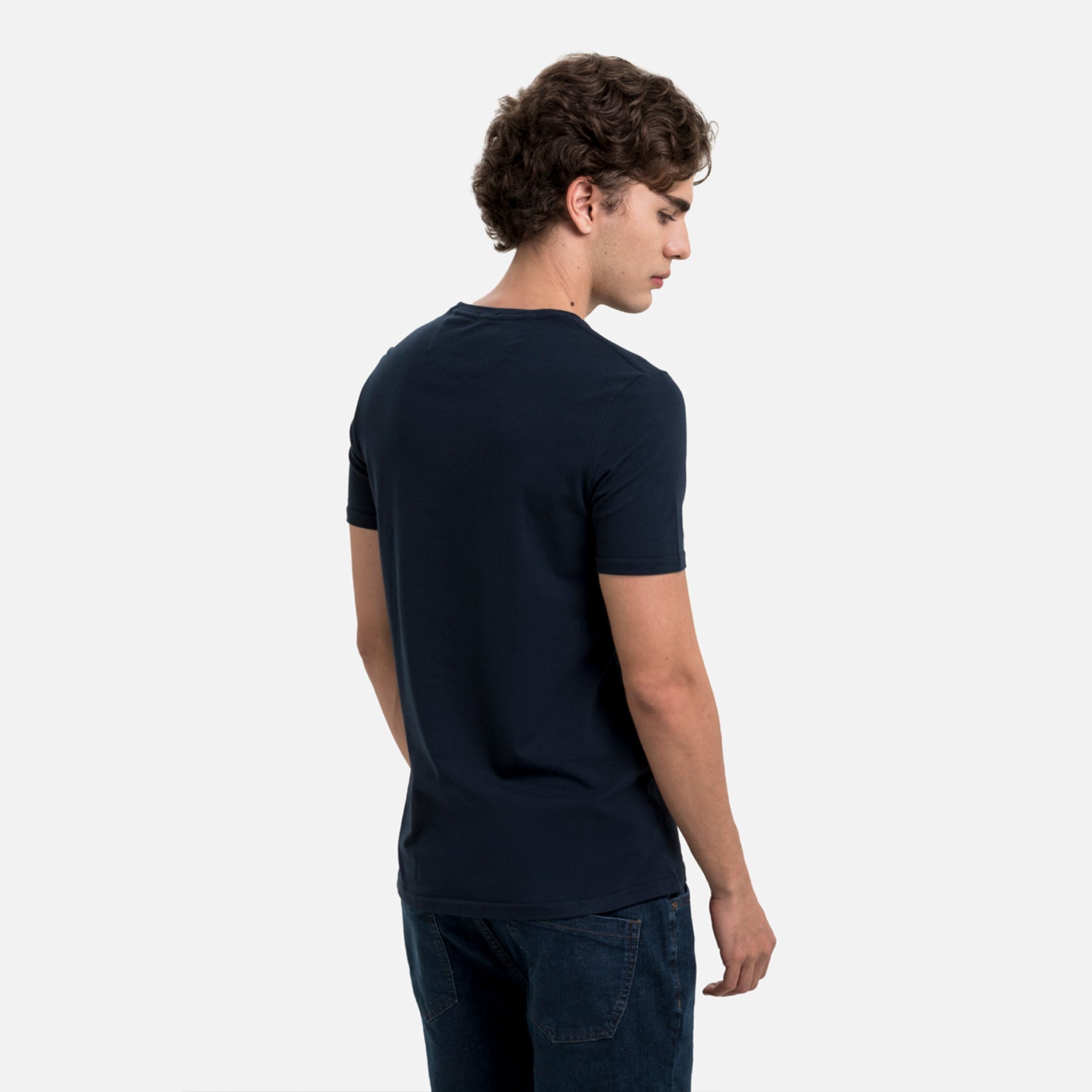 CAMISETA ESPECIAL UNICOLOR COLOR AZUL OSCURO