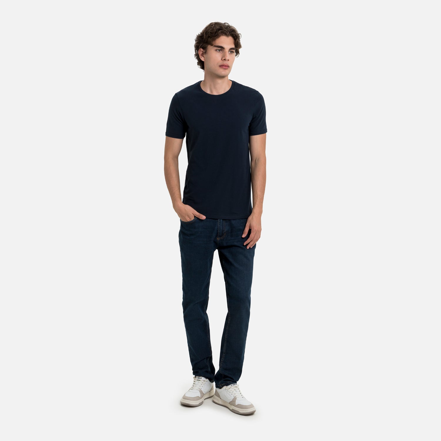 CAMISETA ESPECIAL UNICOLOR COLOR AZUL OSCURO