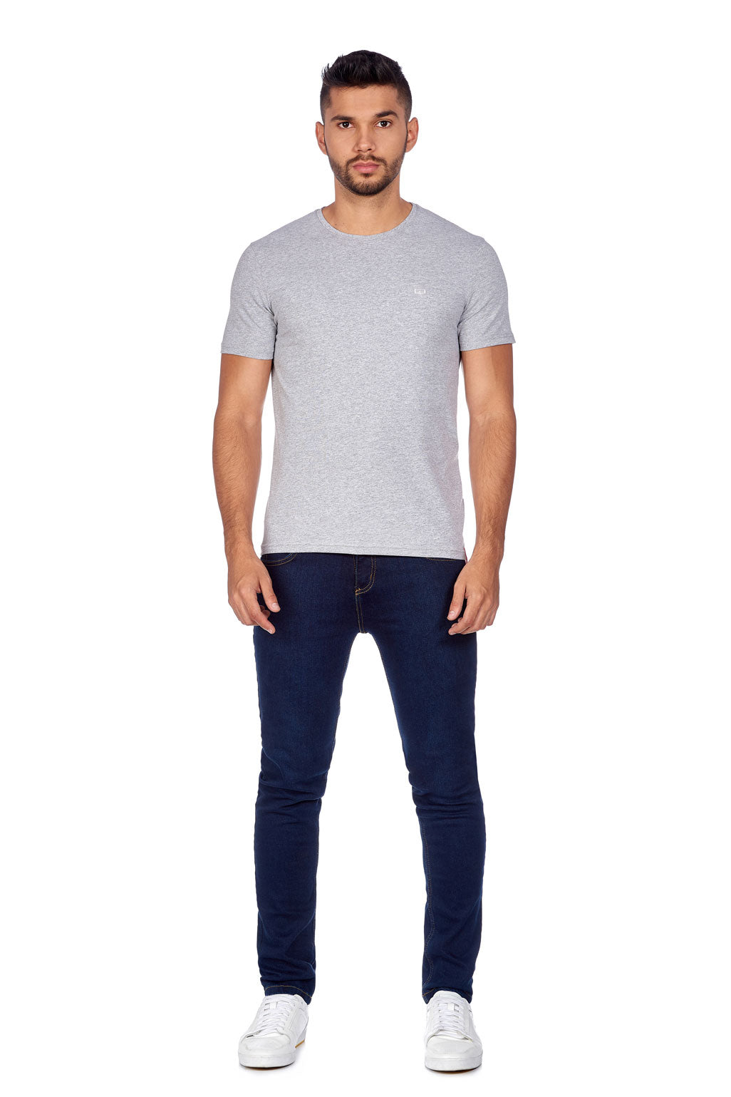 CAMISETA ESPECIAL UNICOLOR COLOR GRIS JASPE CLARO