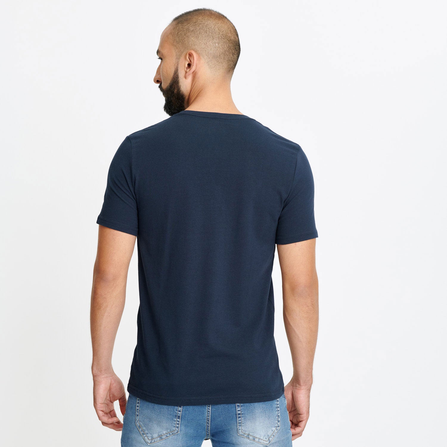 CAMISETA ESPECIAL UNICOLOR COLOR AZUL OSCURO