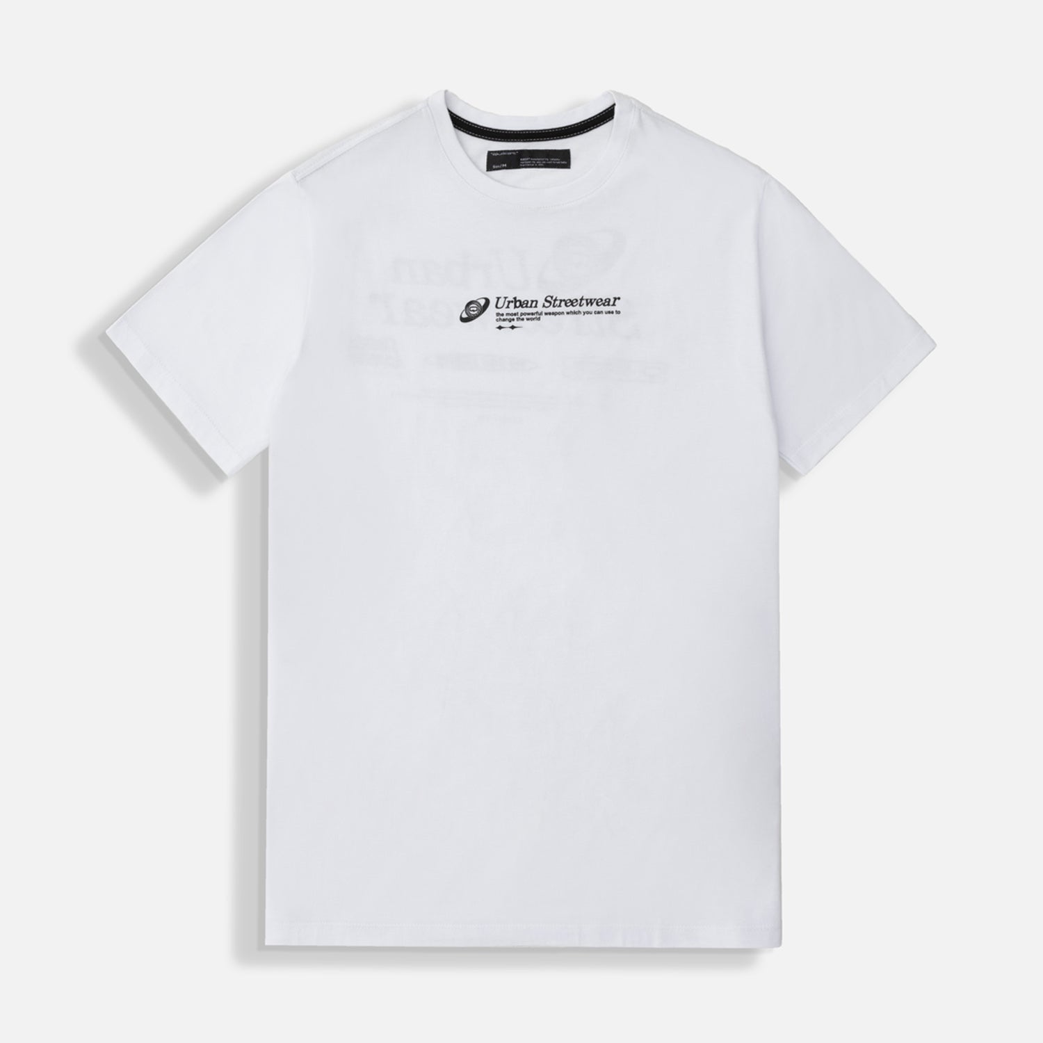CAMISETA ESPECIAL ESTAMPADO LOCALIZADO COLOR BLANCO OPTICO